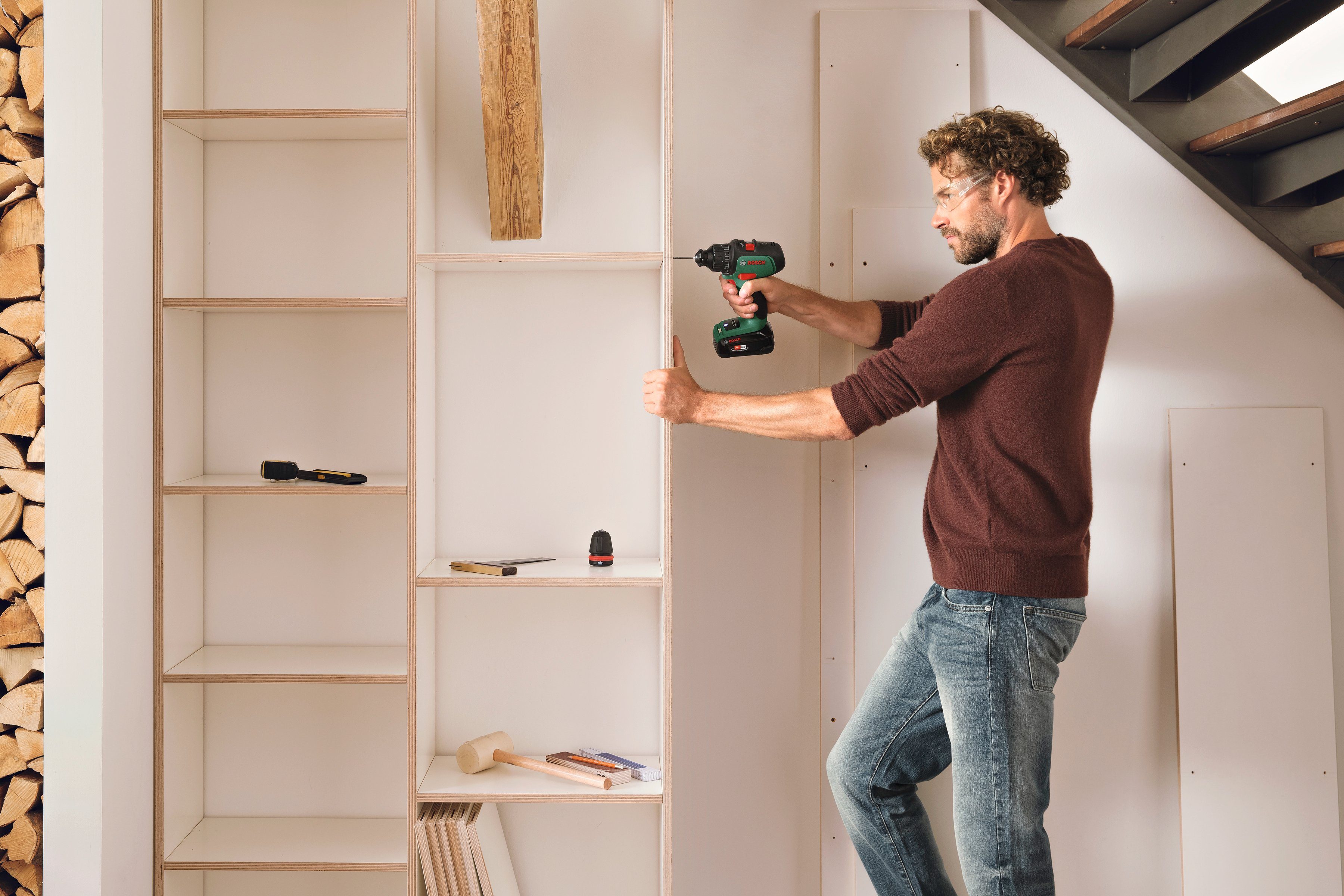 Bosch Home & Garden Akku-Schrauber AdvancedDrill 18, 1350 U/min, 42 Nm, mit Akku und Ladegerät