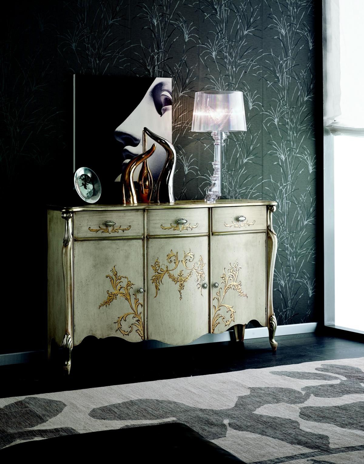 Kommode Barocke Kommode aus Holz - Italienisches Design Sideboard