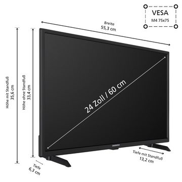 Daewoo 24DM54HA2K LCD-LED Fernseher (60 cm/24 Zoll, HD-ready, Android TV, HDR, Bluetooth, Triple-Tuner)
