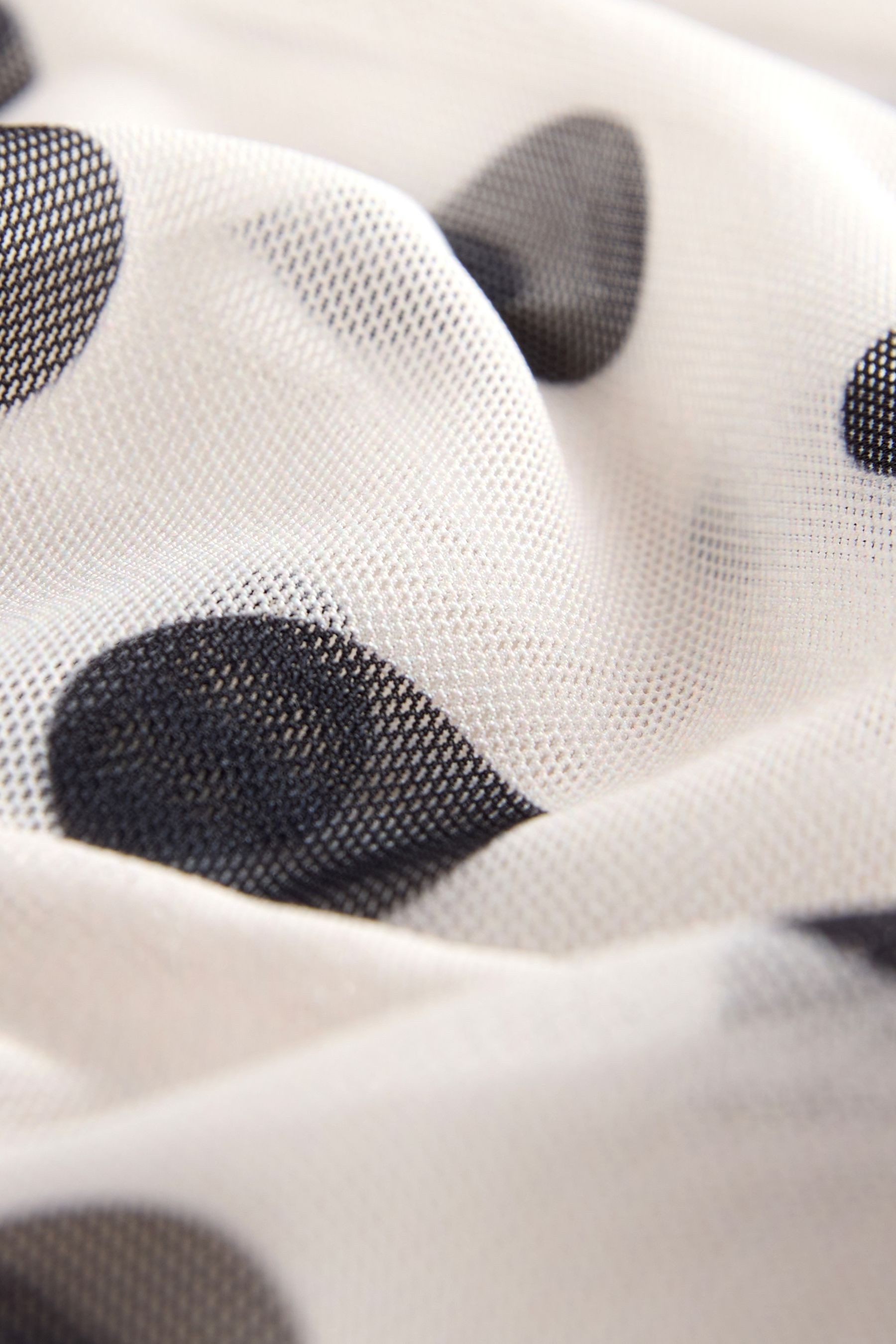 Next Blusenshirt Kew Collection Langarmoberteil mit Mesh und Print (1-tlg)