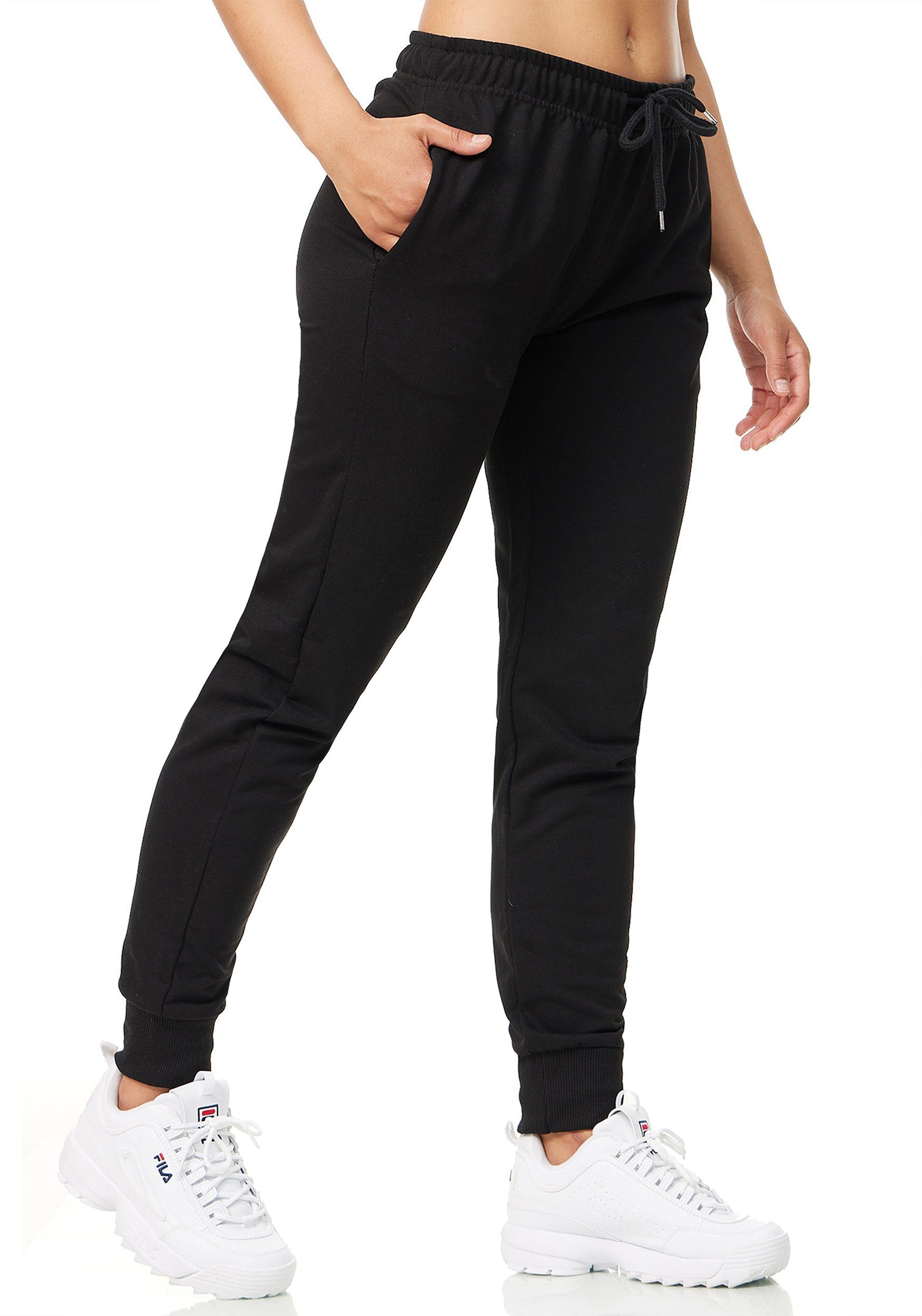 ROSS CAMP Jogginghose Jogginghose Damen (1-tlg) Baumwolle, Elasthan