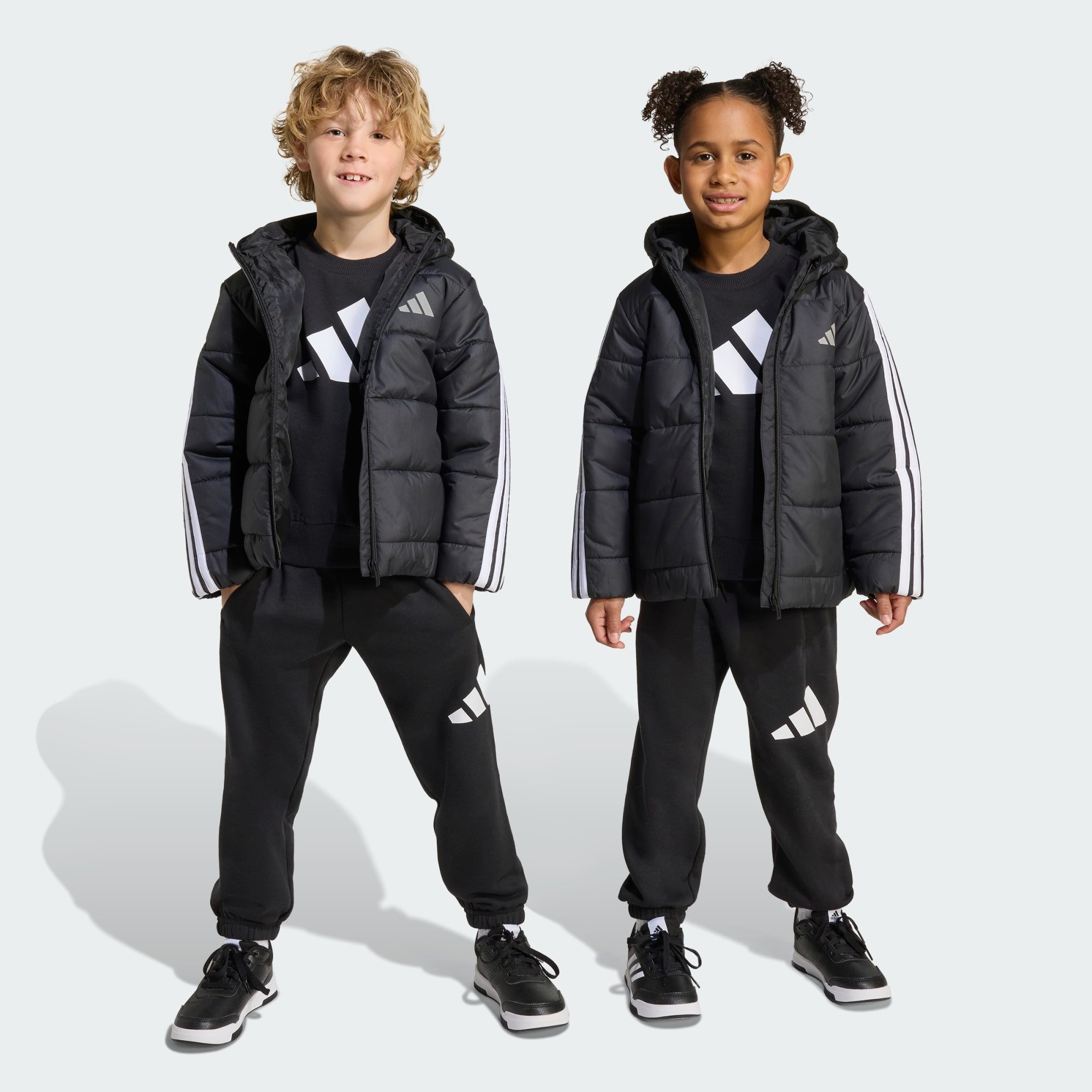 adidas Sportswear Hybridjacke ESSENTIALS 3-STREIFEN GEFÜTTERTE KINDERJACKE (1-St)