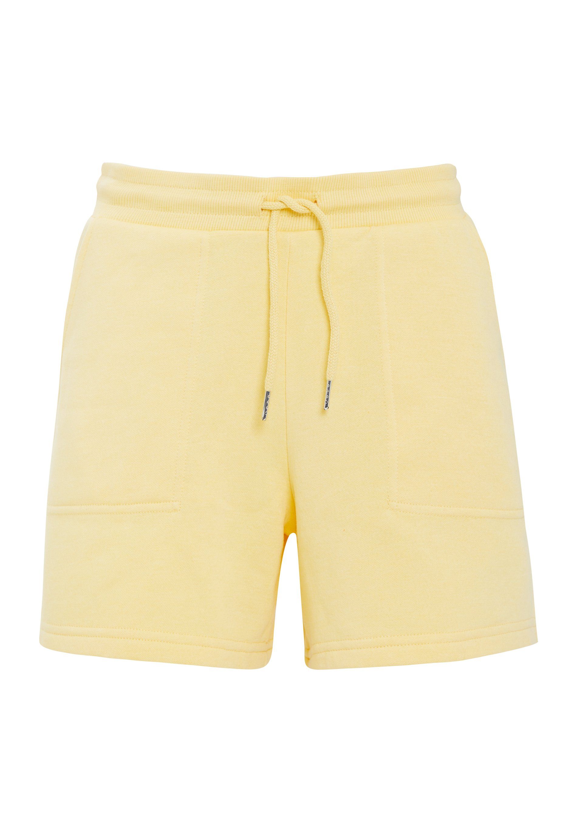 Threadbare Sweatshorts THB Spencer Tie Jersey Waist Lemon Short