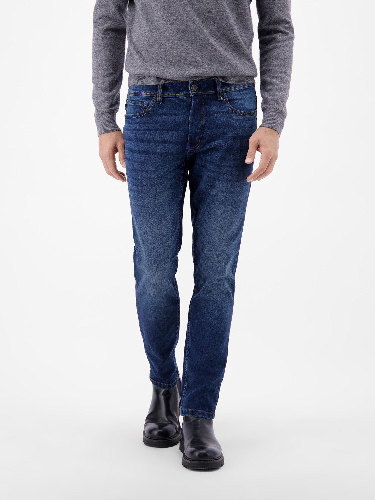 LERROS Slim-fit-Jeans CONLIN 5-Pocket Stretch-Denim, SLIM FIT, unifarben