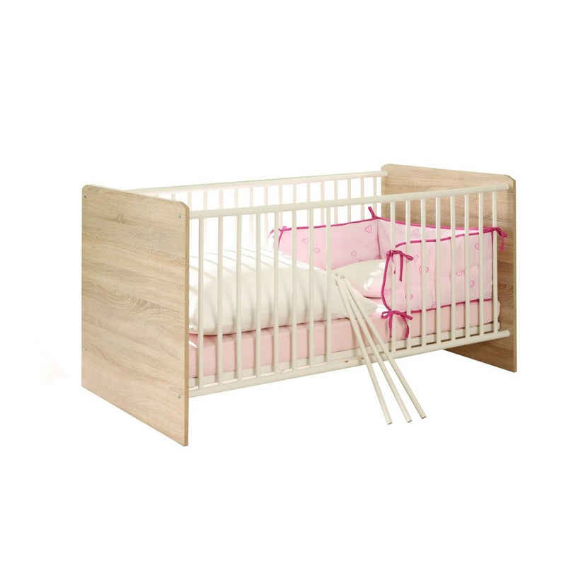 HTI-Living Babyzimmer-Komplettset Babyzimmer 2-teiliges Set Wiki, (ohne Matratze), Gitterbett und Wickelkommode