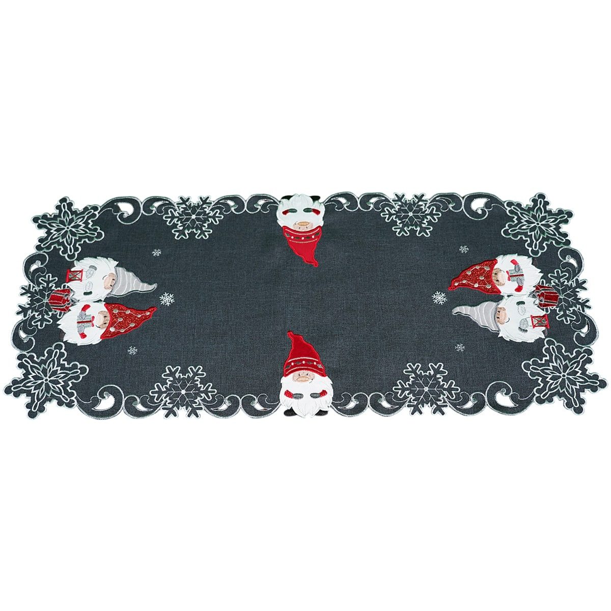 matches21 HOME & HOBBY Tischdecke Tischläufer AMIRA Weihnachten Wichtel Pol günstig online kaufen