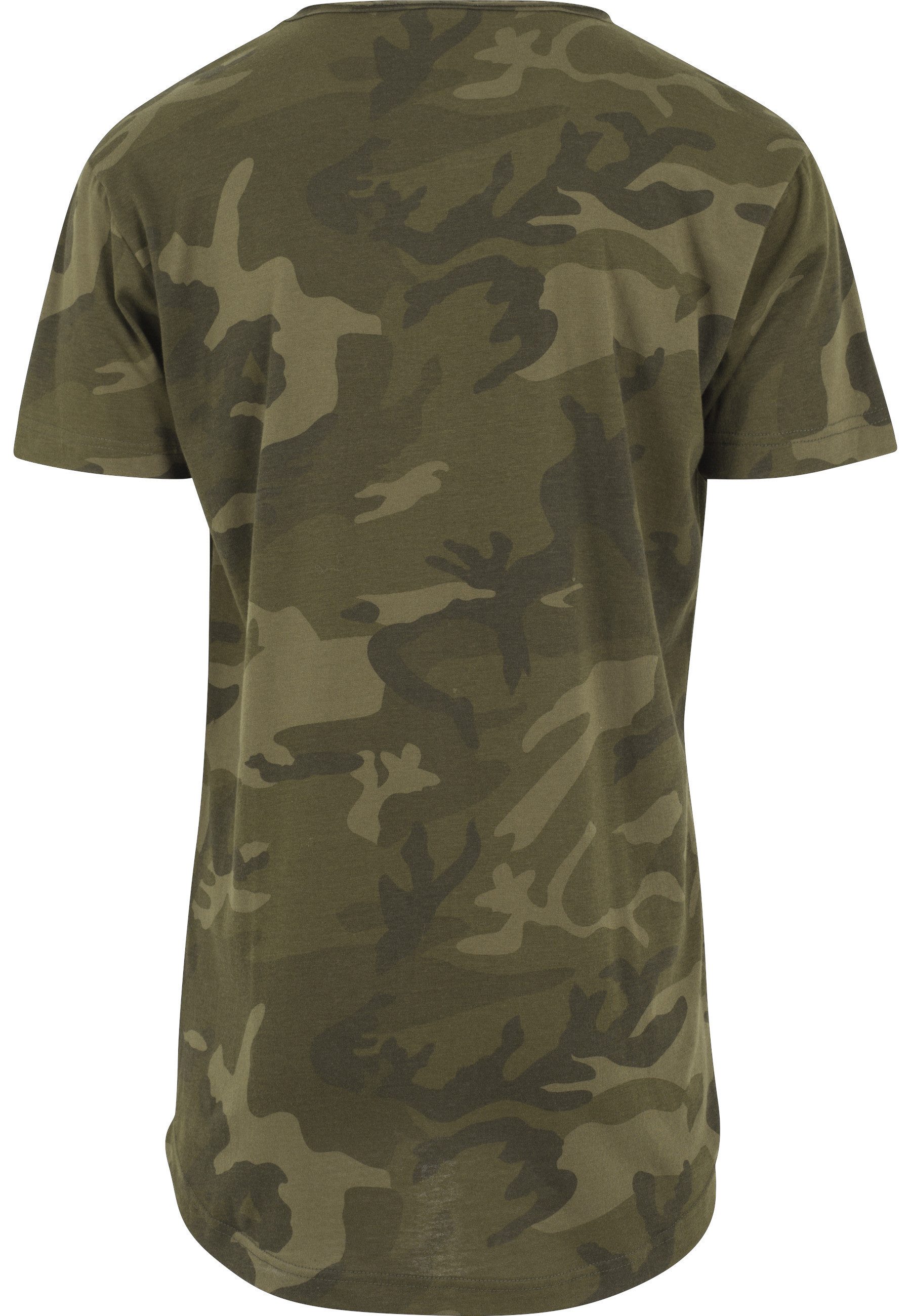 URBAN CLASSICS Kurzarmshirt Urban Classics Herren Camo Shaped Long Tee (1-tlg)