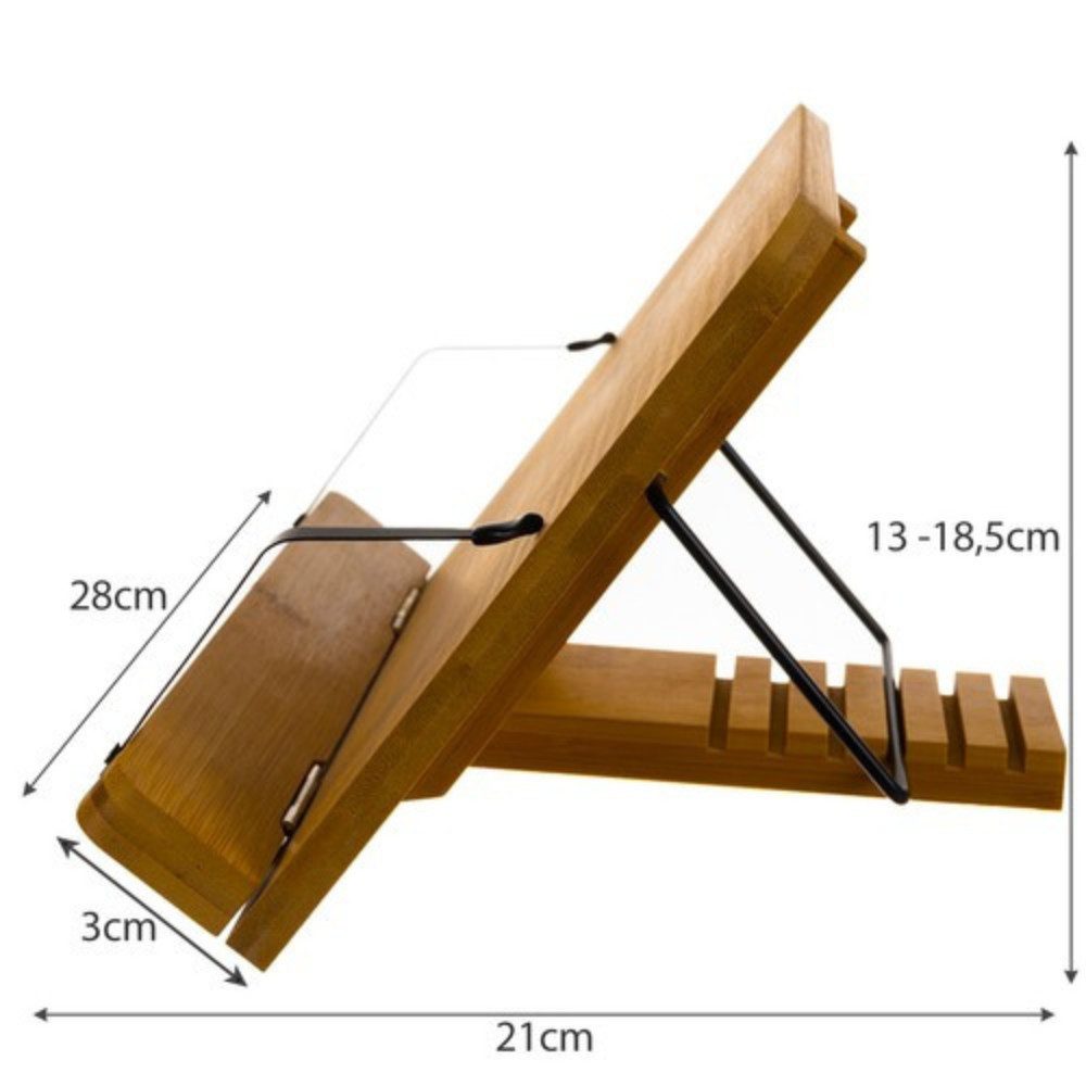 MALATEC Buchstütze Bücherständer Tablet Laptop (Spar-Set, 1 St., Laptop, Computer, Bücher), verfügt über eine 6-stufige Verstellung