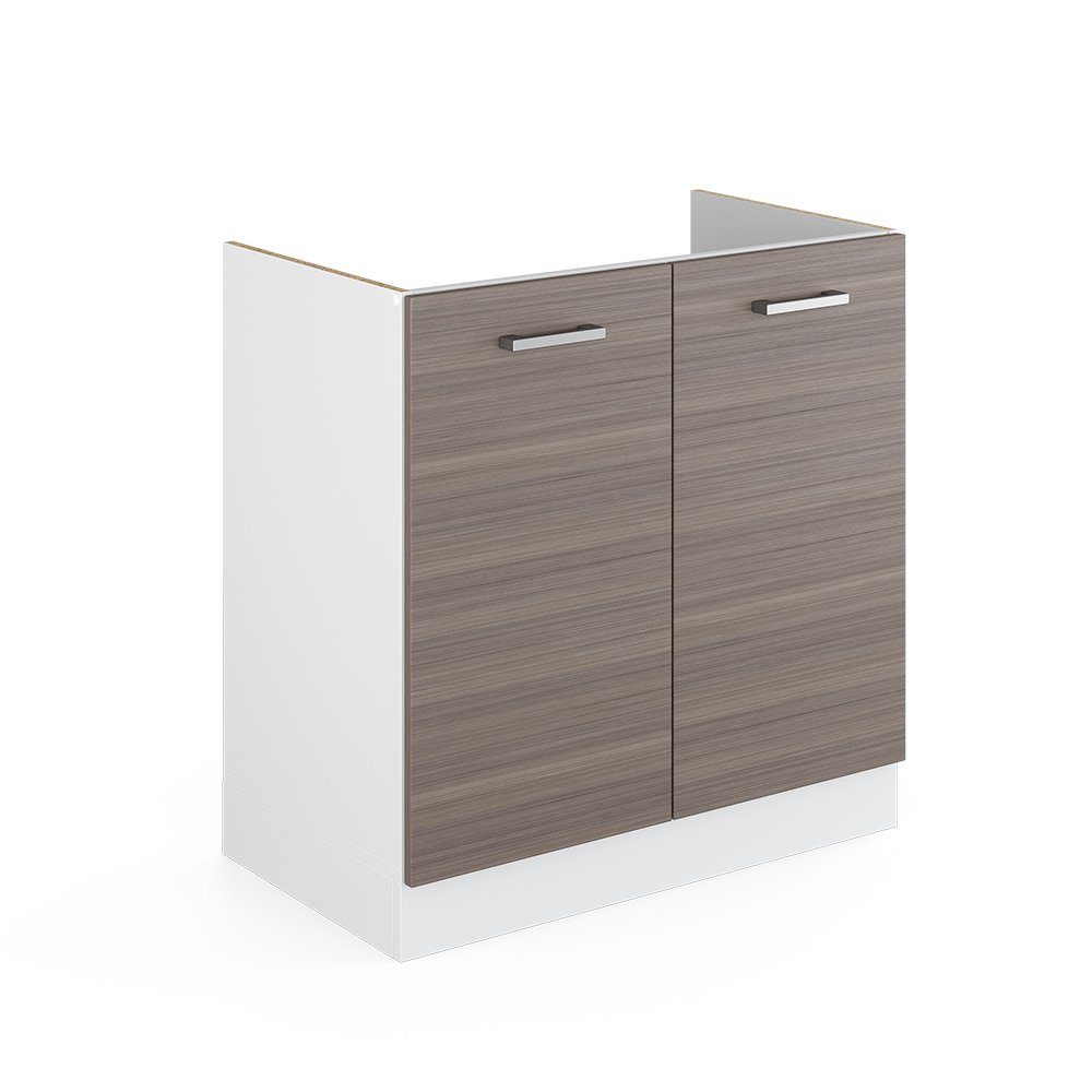 Vicco Schranksystem R-Line, Grau/Weiß, 80 cm günstig online kaufen