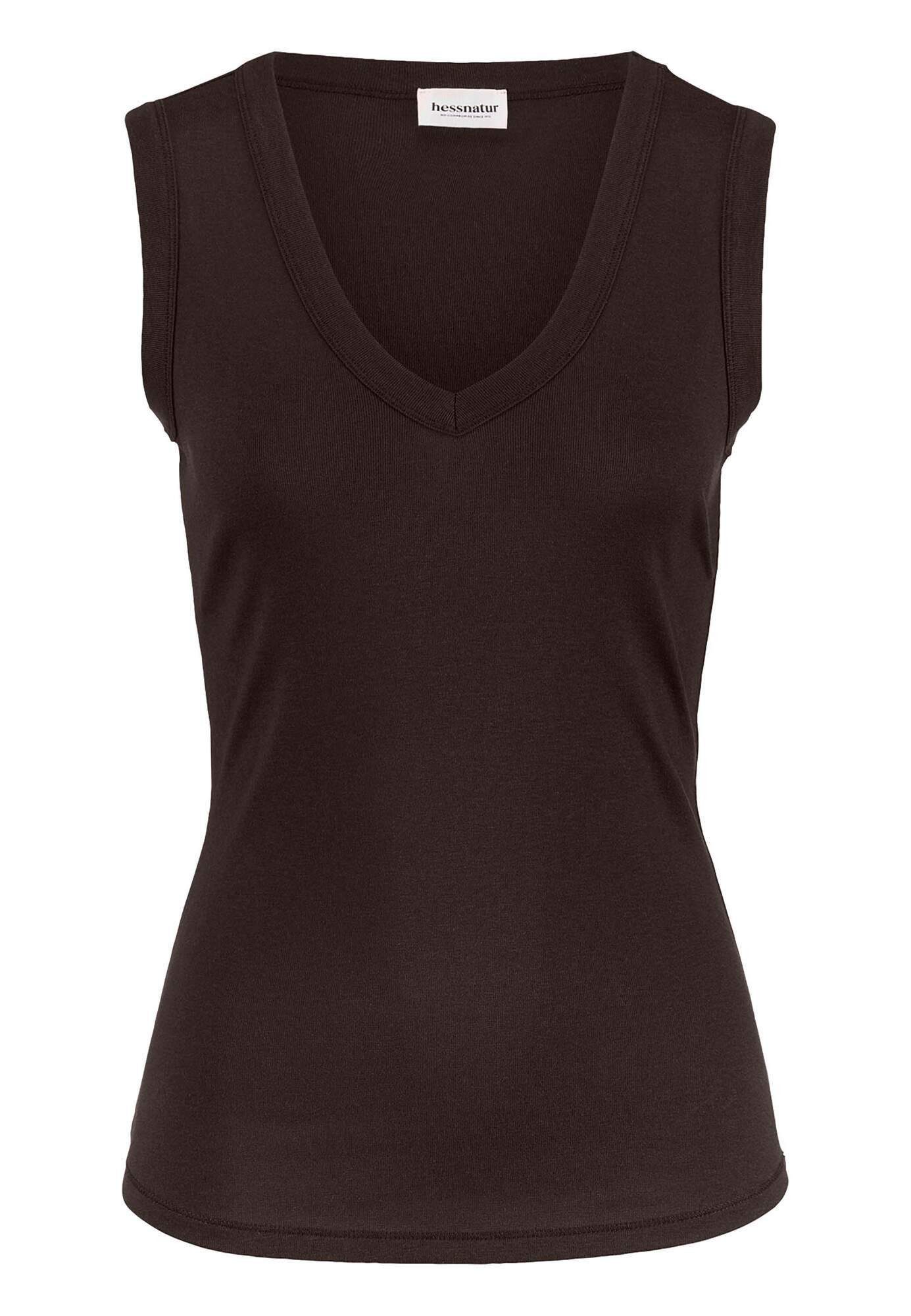 Hessnatur Shirttop Fitted aus Bio-Baumwolle und TENCEL™ Modal (1-tlg)