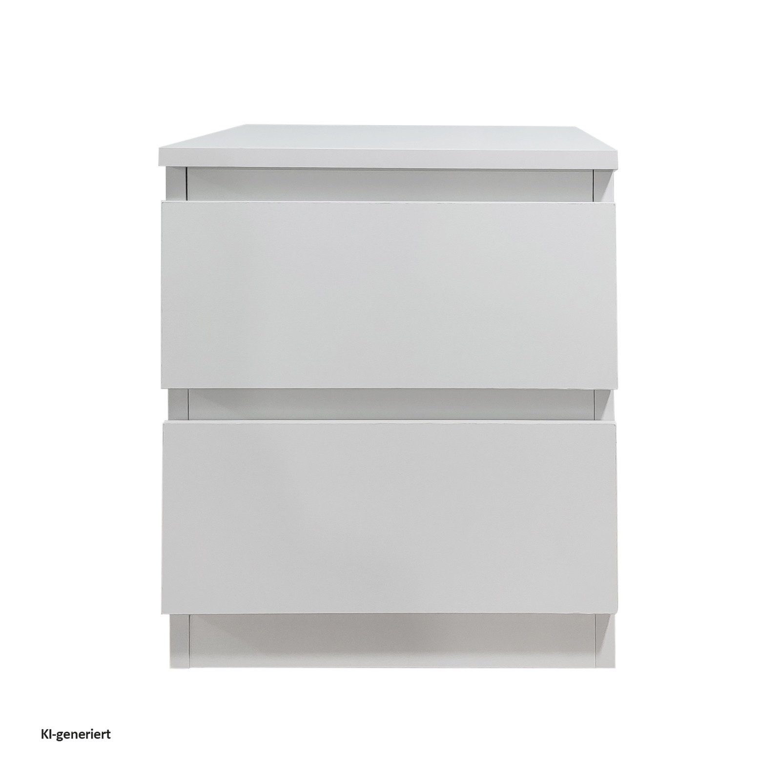 HTI-Living Nachtkommode Nachtkommode mit 2 grifflosen Schubladen (1 Stück, 1 St., 1 Nachtkommode), Nachtschrank Nachttisch