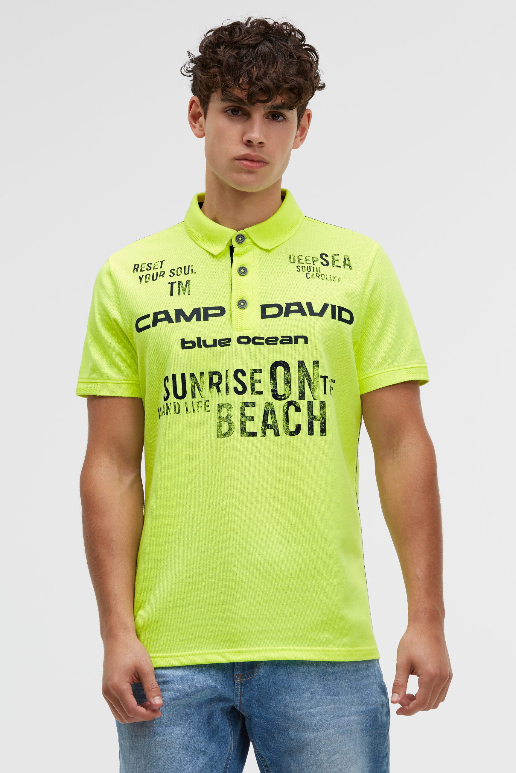CAMP DAVID Poloshirt aus Baumwolle