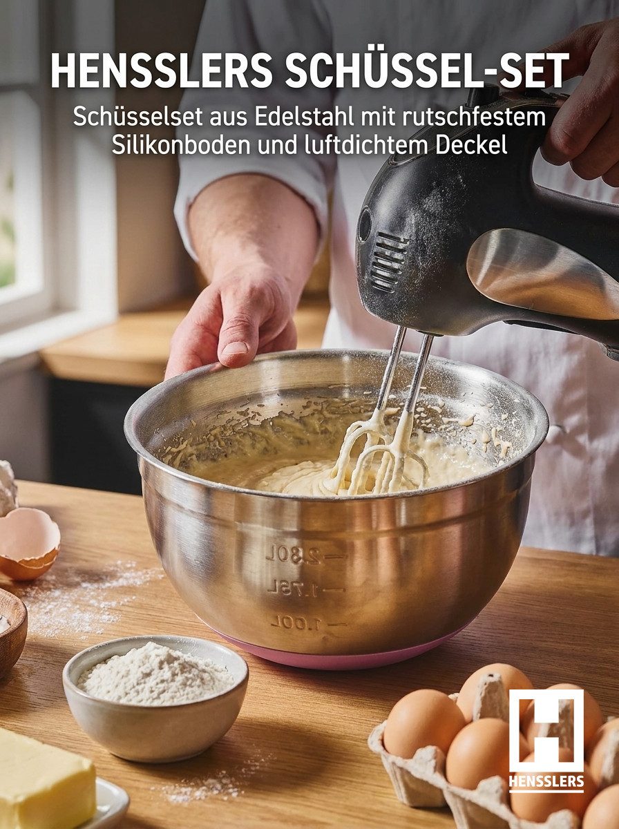 HENSSLERS Schüssel, Edelstahl, (Set), 5-teilig