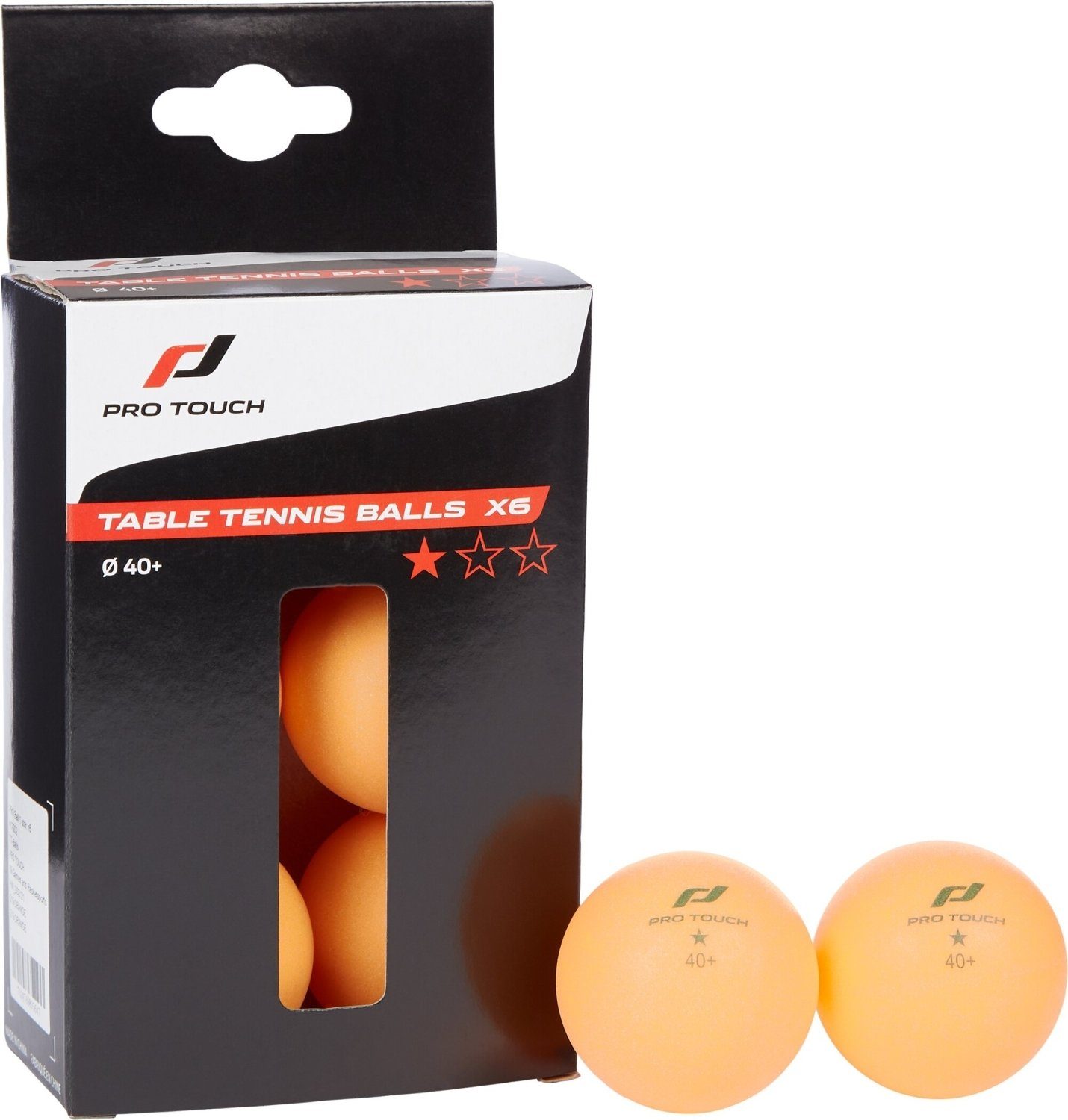 Pro Touch Tischtennisball Tisch Tennis -Bälle Pro Ball 1 star x6 orange
