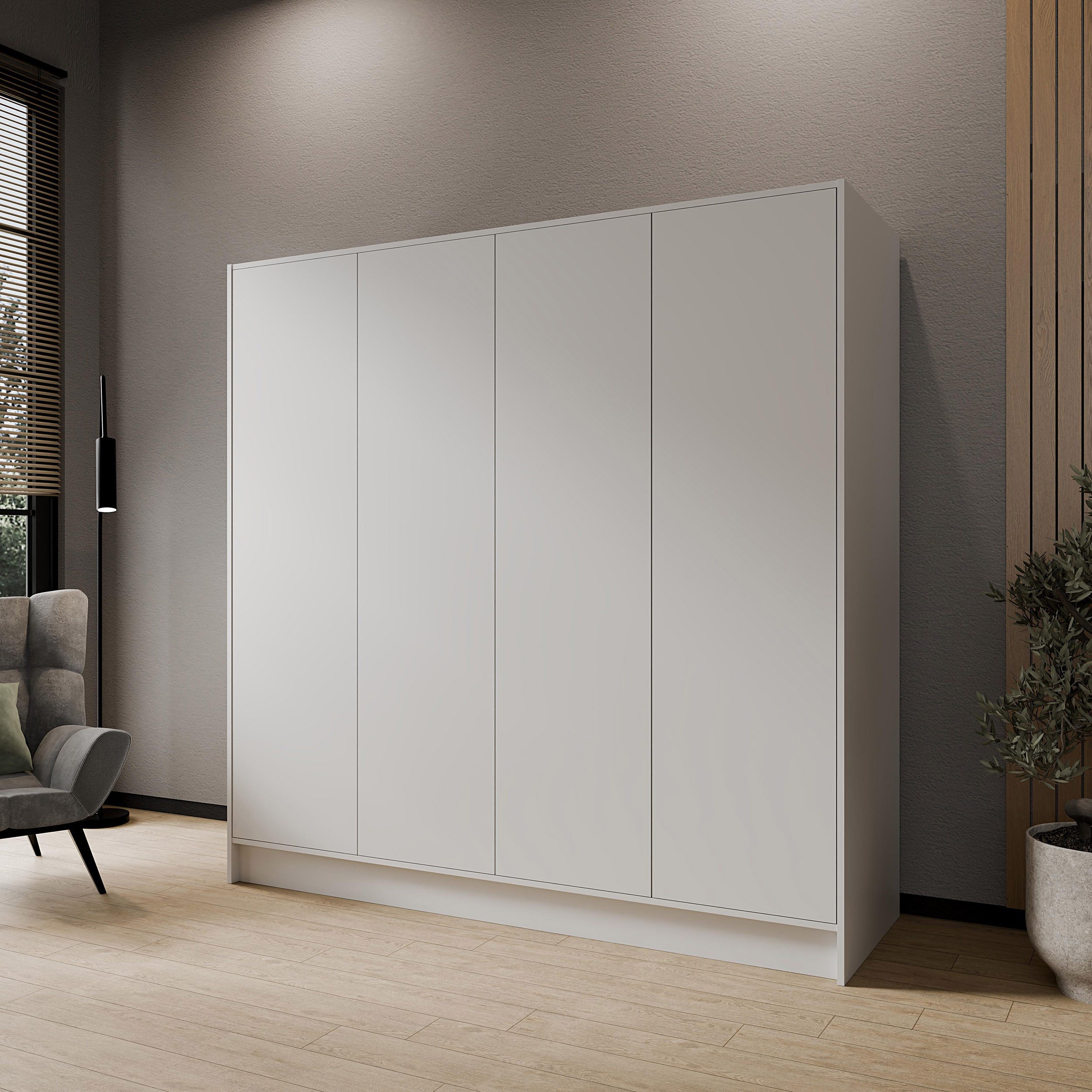 Beautysofa Kleiderschrank Gava moderne Schlichtheit und funktionale Eleganz (Schrank mit flexibel konfigurierbar, TIP-ON Öffnungssystem) Breiten zur Auswahl: 10 – Bild 2 von 5