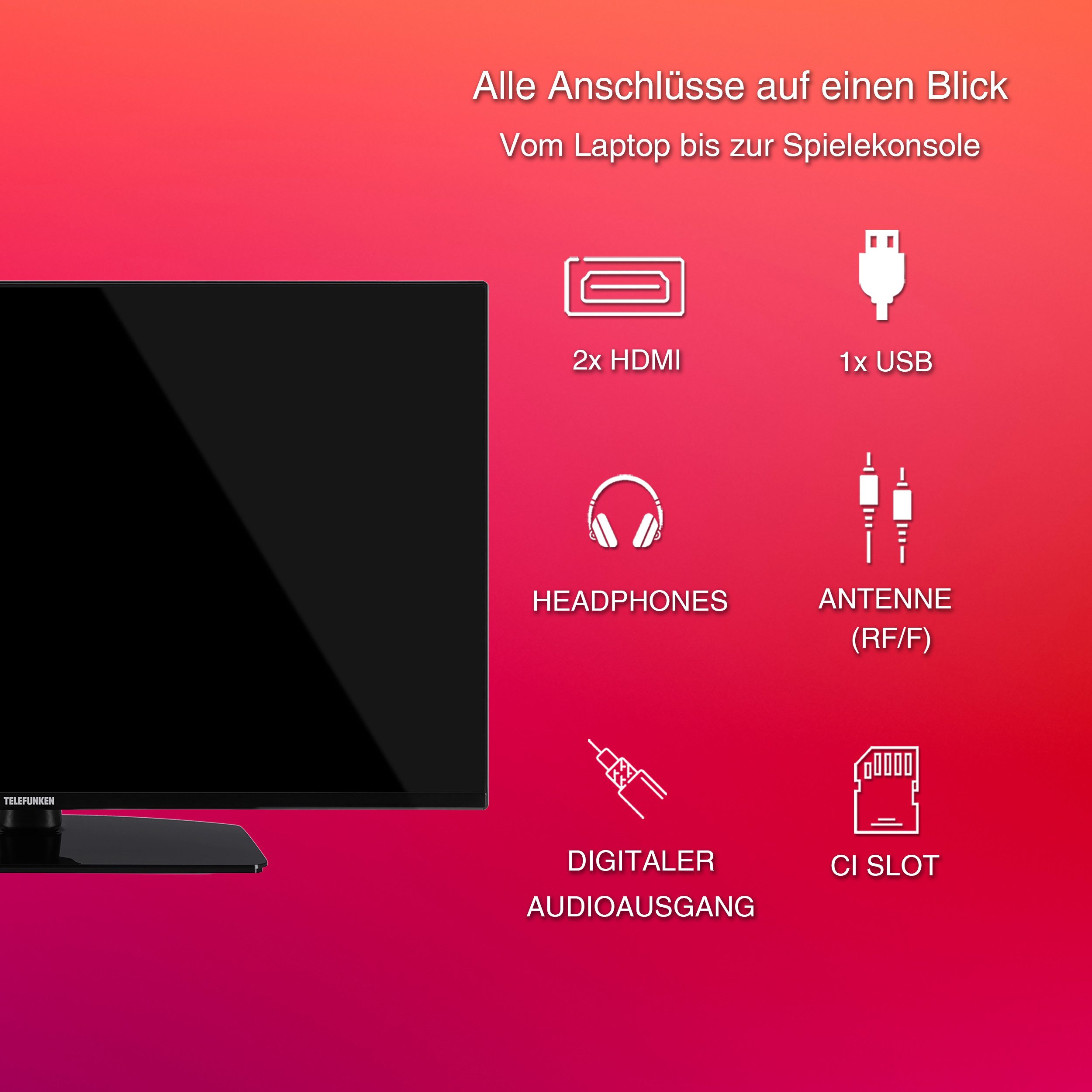 Telefunken XF40N750M LCD-LED Fernseher (102 cm/40 Zoll, Full HD, Triple-Tuner, USB-Mediaplayer)