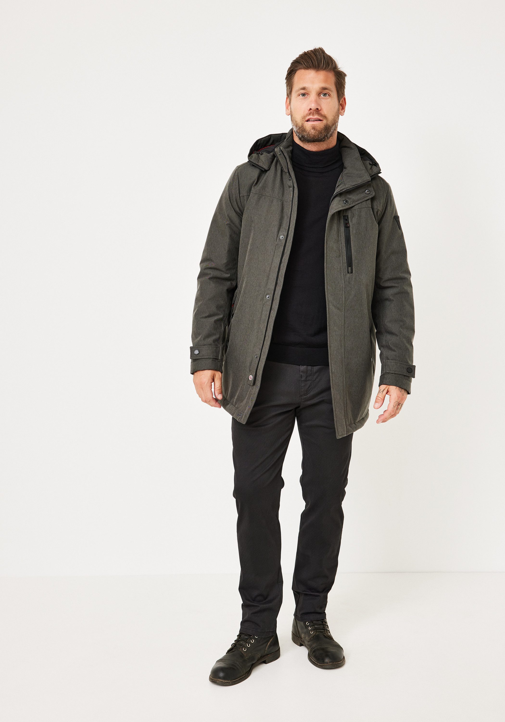 Redpoint Parka FOSTER Regular Fit Parka mit abnehmbarer Kapuze