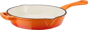 GSW Topf-Set Orange Shadow, Gusseisen (Set, 4-tlg., 1x Kochtopf Ø 24 cm, 1x Bratpfanne Ø 26 cm, 1 Auflaufform 35x 21 cm), Induktion