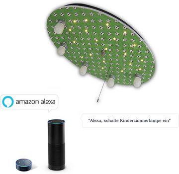 niermann Deckenleuchte Fußbälle, ohne Leuchtmittel, Deckenleuchte Fußbälle "Amazon Alexa kompatibel"