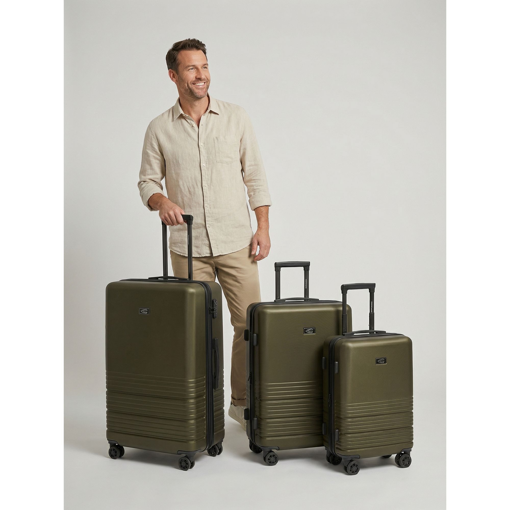 camel active Trolleyset Hanoi, 4 Rollen, (3-teilig, 3 tlg), ABS