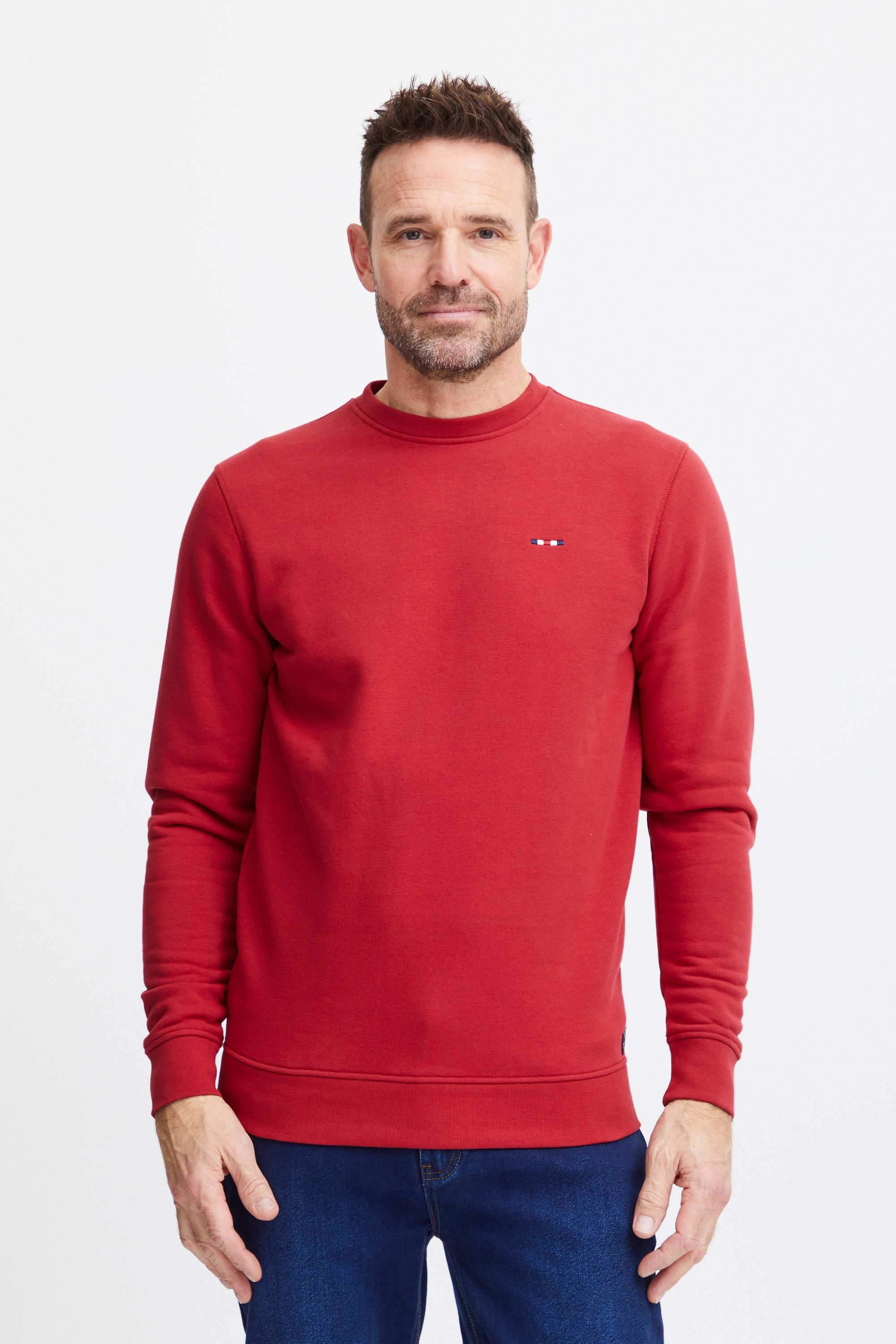 FQ1924 Rundhalspullover FQWILLIAM crew neck logo sweat Stilvoller Rundhalsp günstig online kaufen