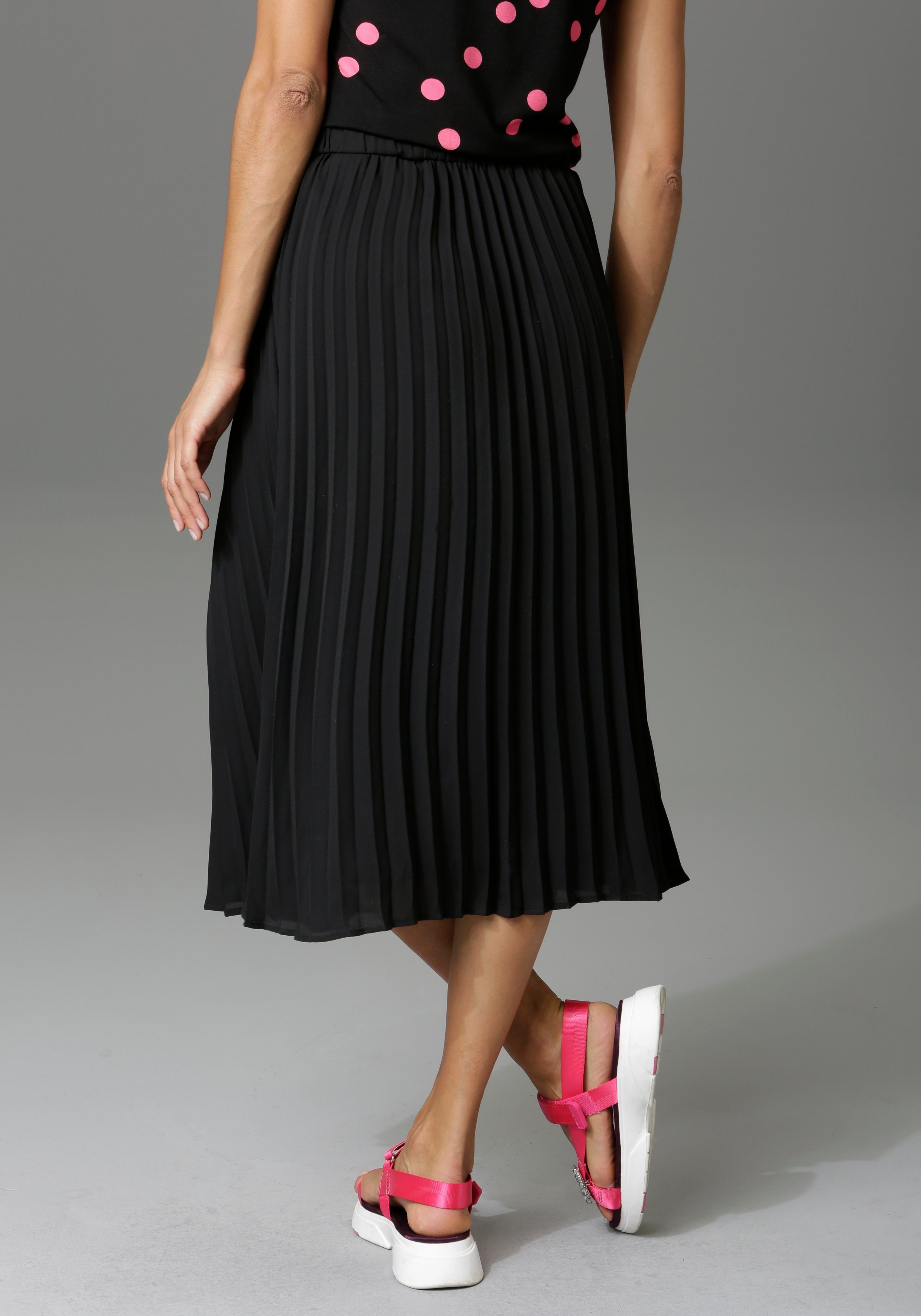 Aniston CASUAL Plisseerock in trendiger Farbpalette günstig online kaufen