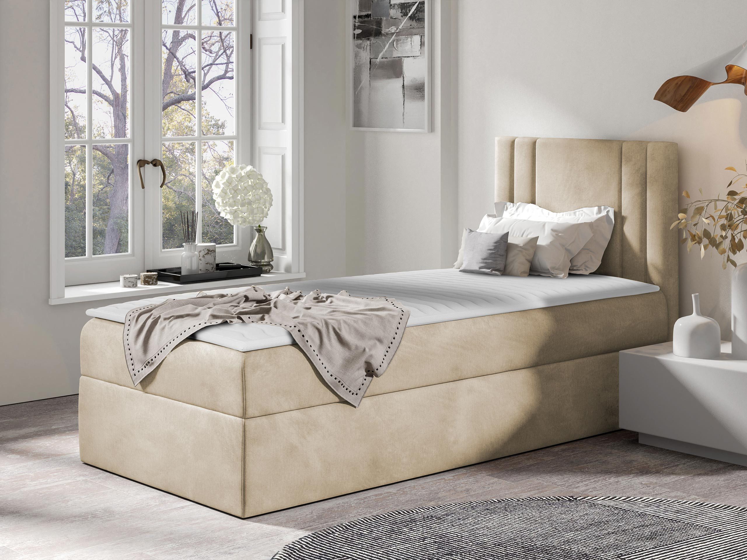 MIRJAN24 Boxspringbett Carmen Mini (mit Hauptmatratze, günstig online kaufen