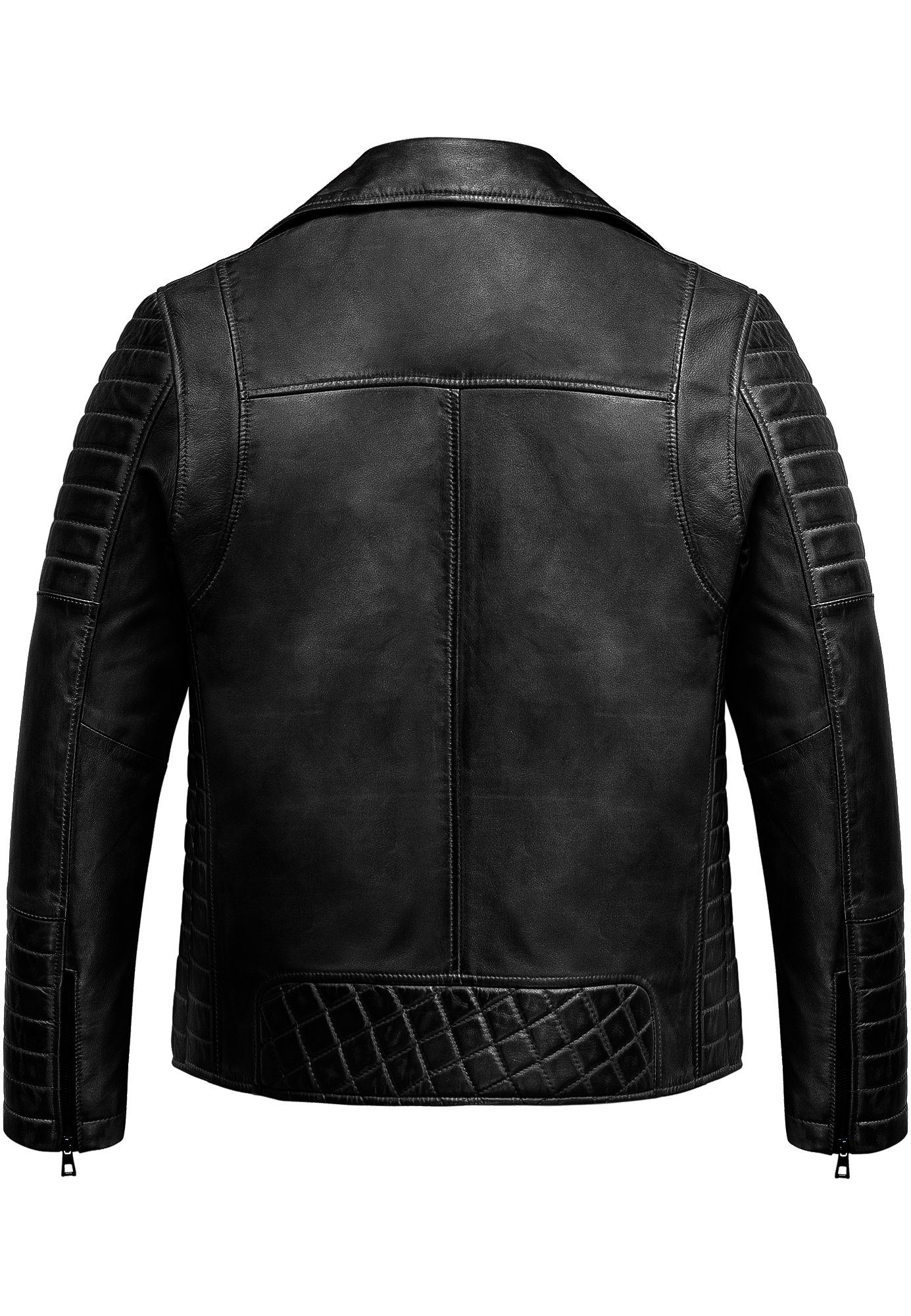 Amaci&Sons Lederjacke AMHERST Lederjacke Echtleder Herren Biker Zipper Jack günstig online kaufen