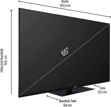 Telefunken D65V950M2CWH LED-Fernseher (164 cm/65 Zoll, 4K Ultra HD, Smart-TV, Dolby Atmos,USB-Recording,Google Assistent,Android-TV)