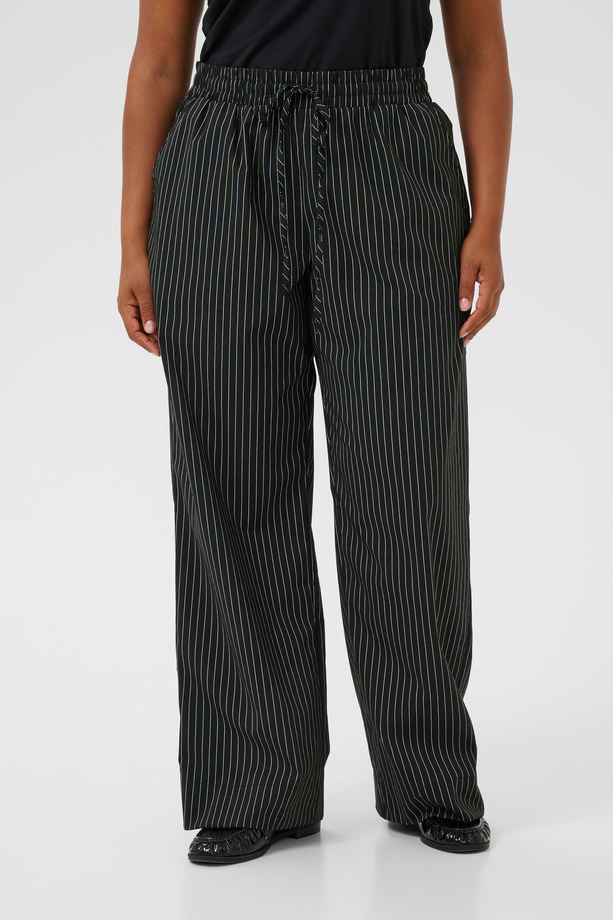 KAFFE Curve Stoffhose Casual Hose KCeloana Große Größen