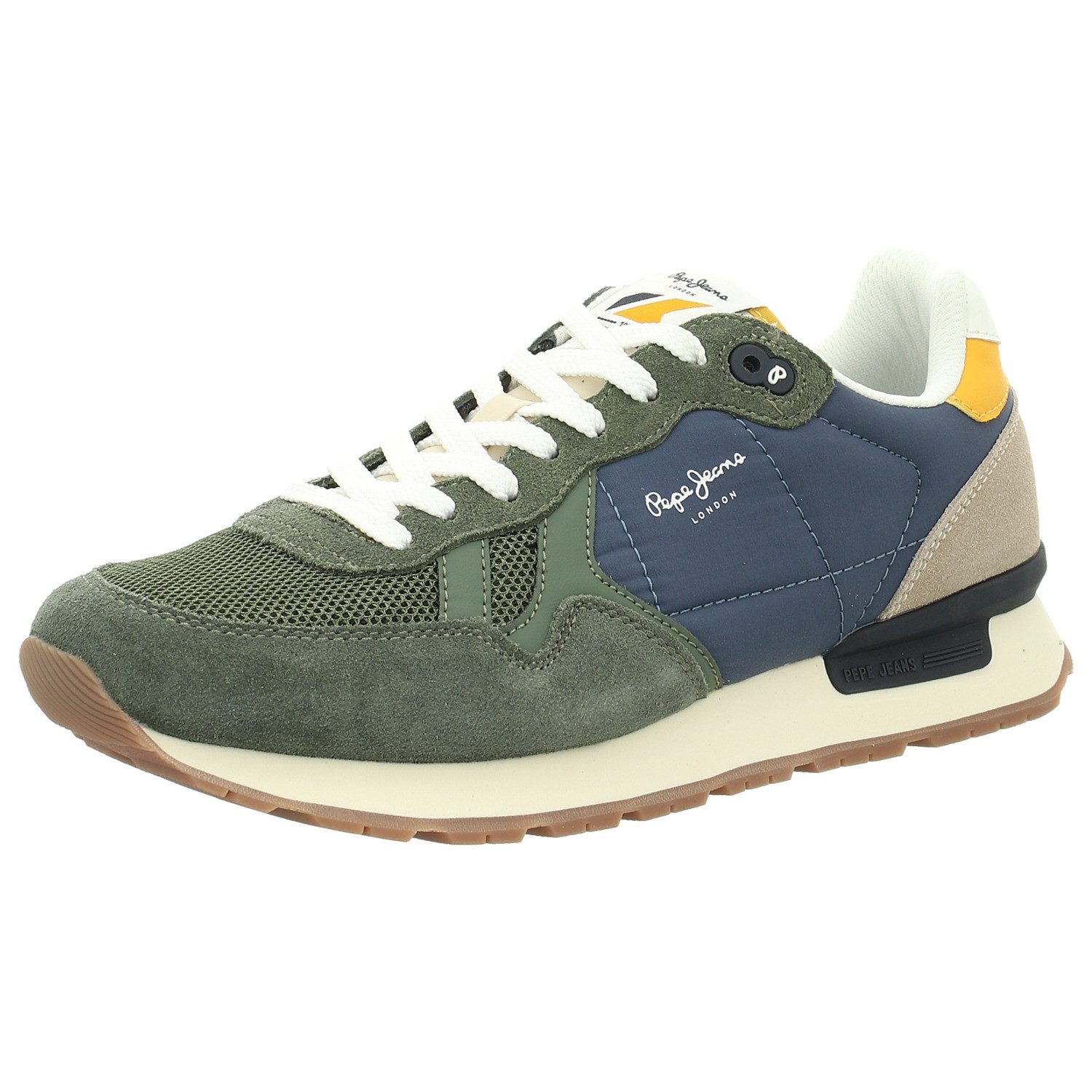 Pepe Jeans Brit Road M Sneaker – Retro Laufschuh Für Herren Mit Lederdetails