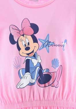 Disney Minnie Mouse Sommerkleid Mädchen kurzarm Sommer-Kleid Strand-Kleid