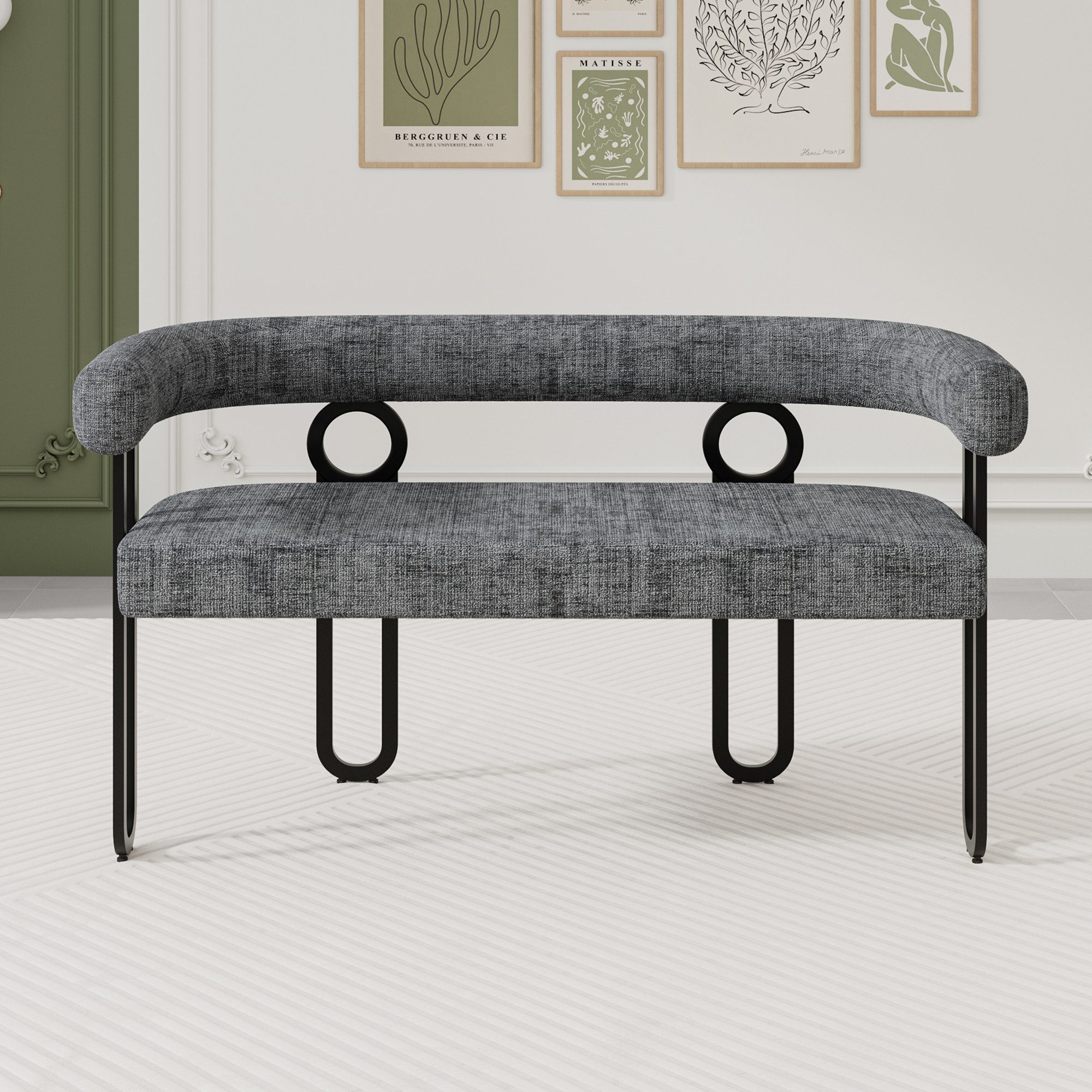 KLAM HOME Esszimmerstuhl Loungesessel 2-Sitzer Doppelsitzsofa günstig online kaufen