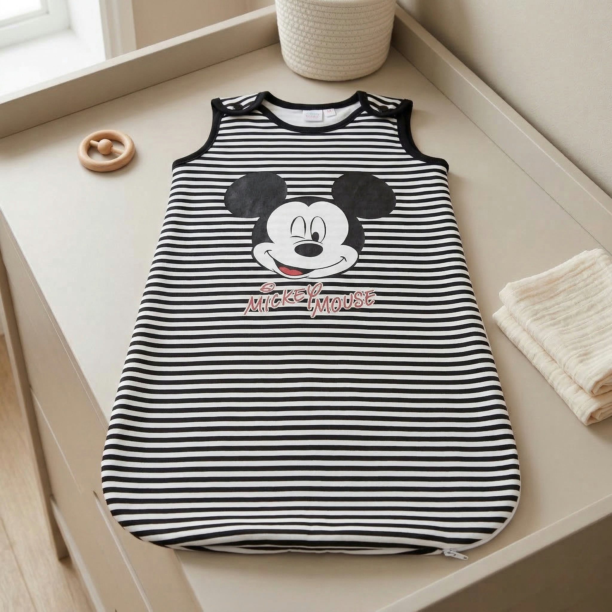 Disney Babyschlafsack Disney Mickey Maus Babyschlafsack Schlafsack leicht wattiert, Gr. 70 - 90 cm