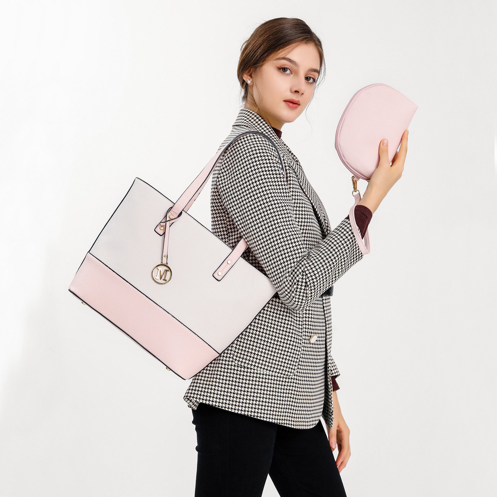 Miss Lulu Handtasche Damen 3-in-1 Handtaschen-Set