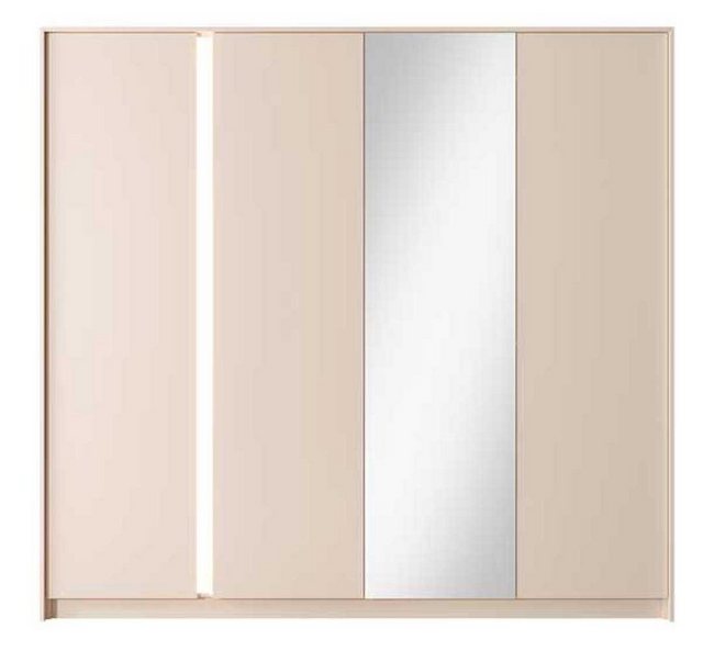 Feldmann-Wohnen Drehtürenschrank Dast (1-St) 223x55x210cm beige 4-türig mit günstig online kaufen