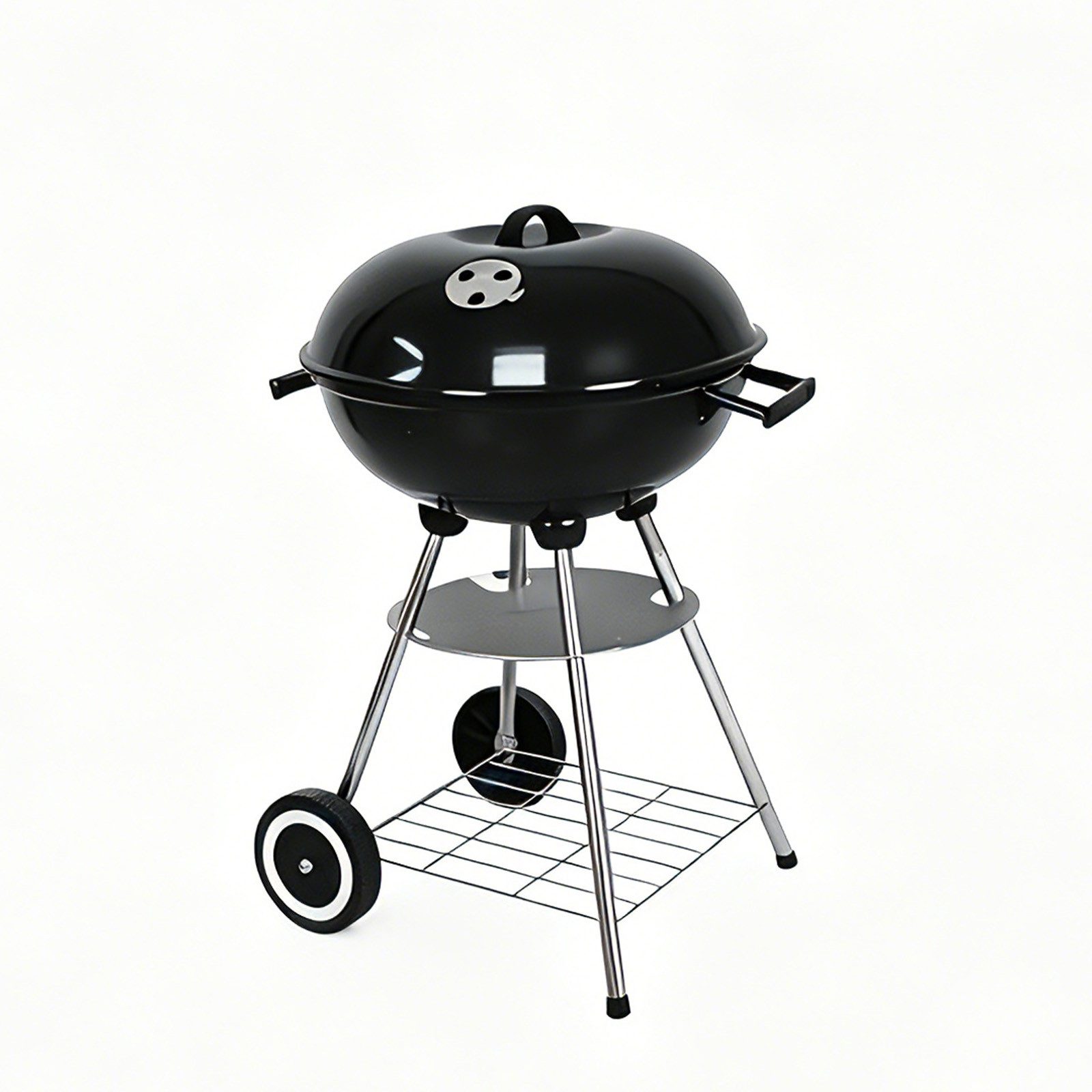 LQWELL Grillrost Barbecue Trolley Grillwagen mit Deckel (Standgrill), für alle, die gerne Familie, Freunde und BBQ-Partys