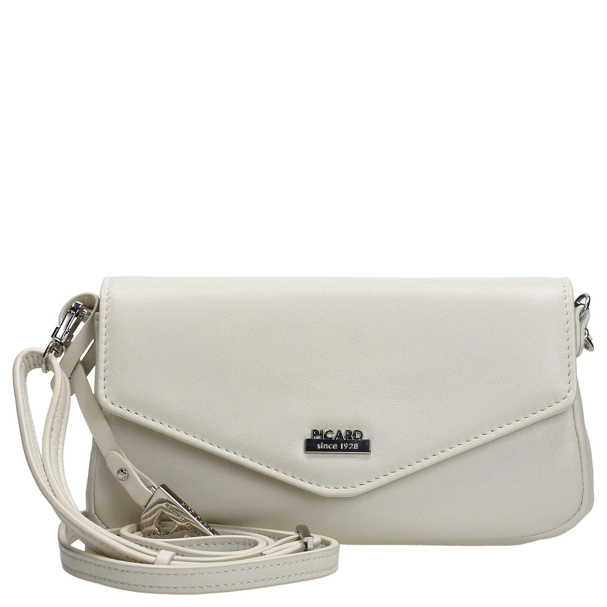 Umhängetasche Really - Schultertasche 19 cm Rindsleder (cream)