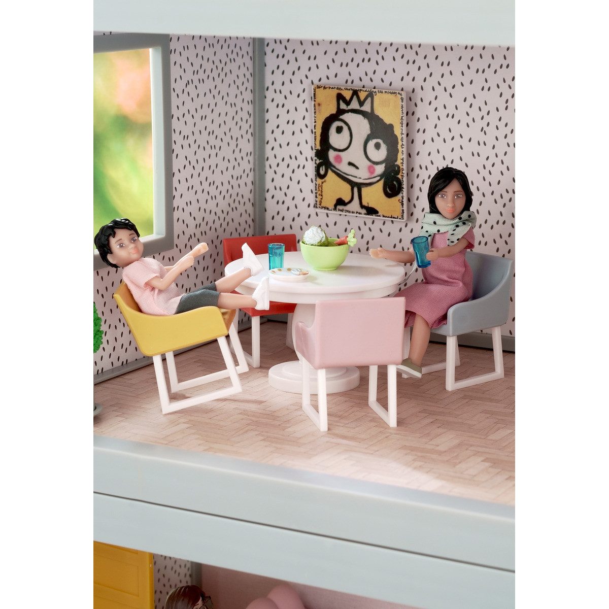 Lundby Puppenhausmöbel Esszimmerset Mädchen