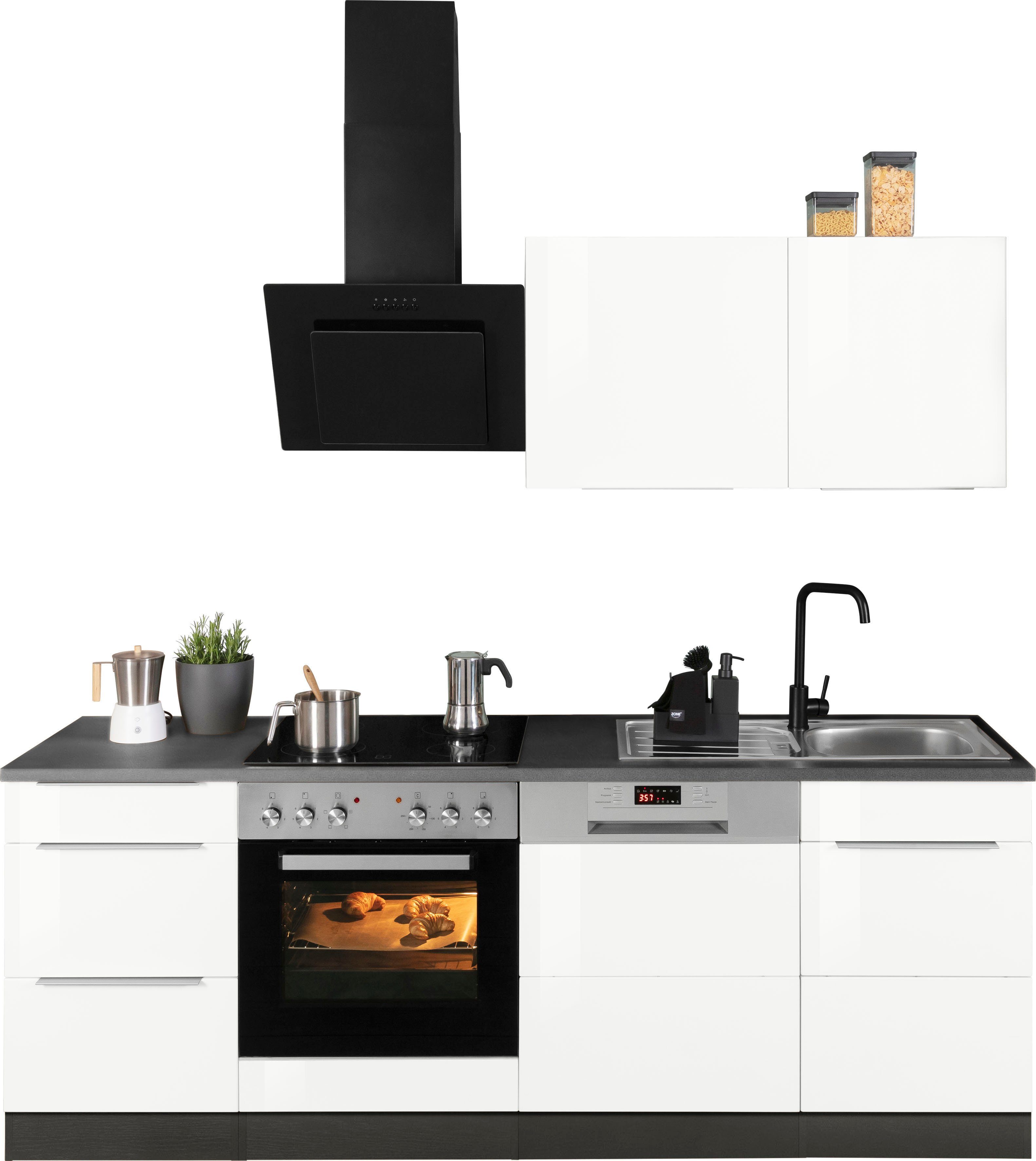 KOCHSTATION Küchenzeile KS-Brindisi, Breite 220 cm, günstig online kaufen