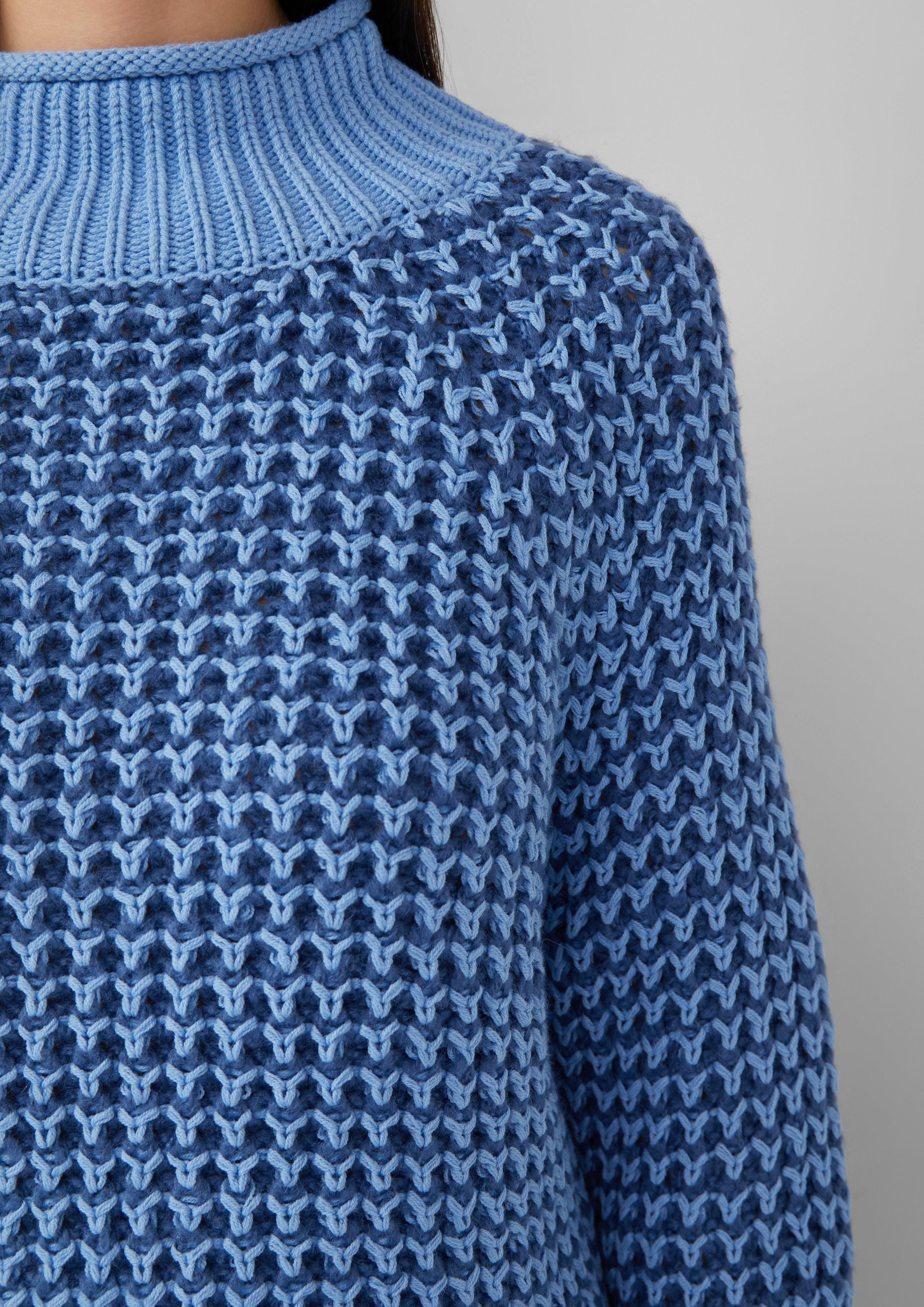 s.Oliver Strickpullover Gemusterter Strickpullover mit Stehkragen günstig online kaufen