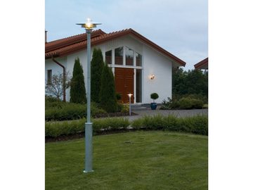 KONSTSMIDE LED Pollerleuchte, LED wechselbar, warmweiß, Garten-wegbeleuchtung rostfrei, Gehweg beleuchten, Silber H: 98cm