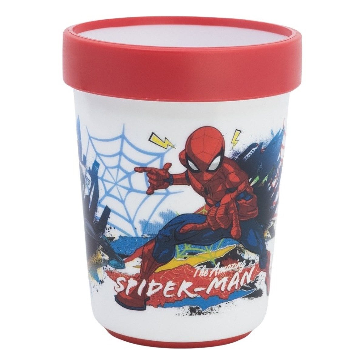 Spiderman Tasse Kindergeschirr ab 4 Jahren Tasse für Kinder mikrowellengeeignet 260 ml