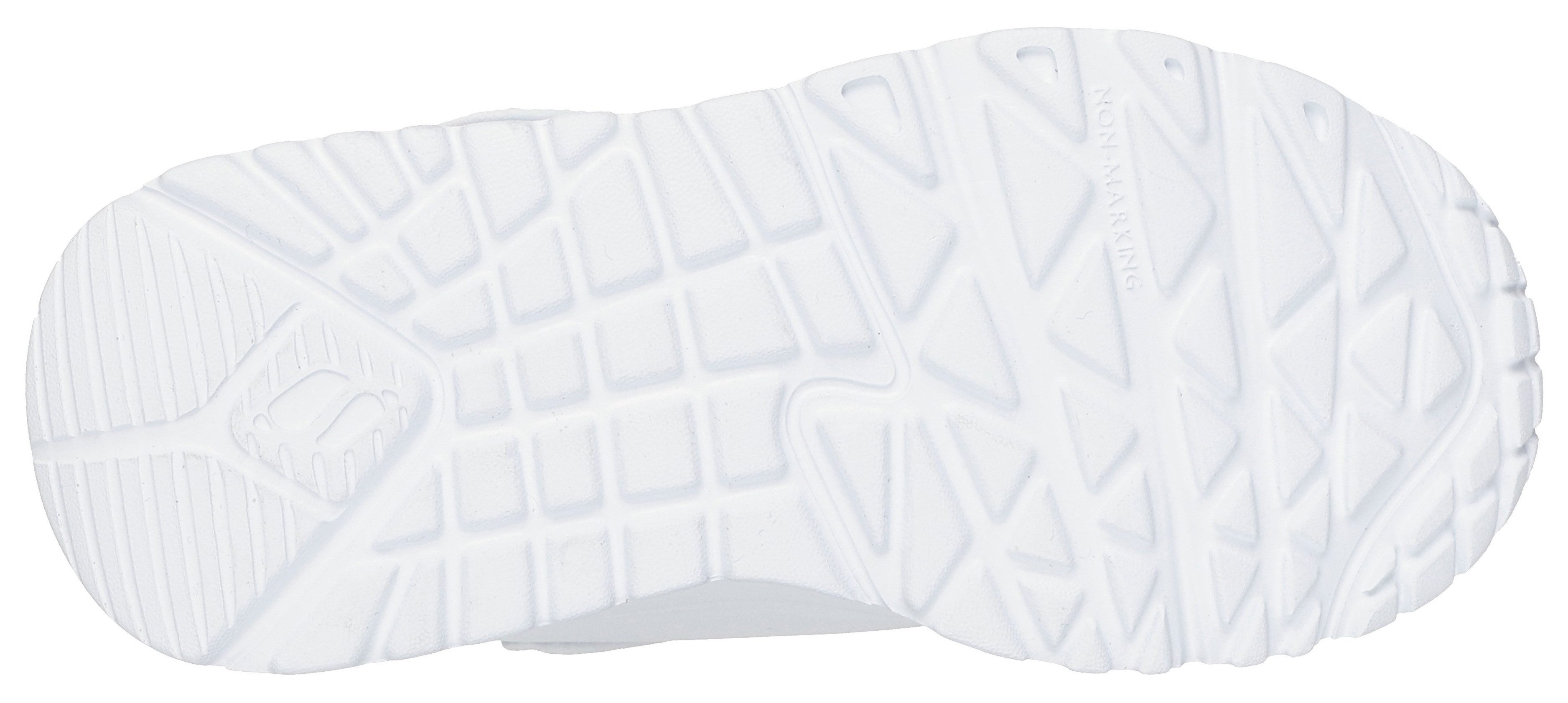 Skechers UNO LITE Sneaker Klettschuh mit bunten Herzen, Größenschablone zum Download