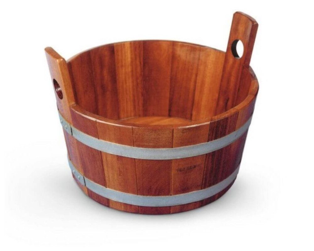 Blumenberg Fußbad Fußwanne aus Kambala mit transparenter Hygieneversiegelung