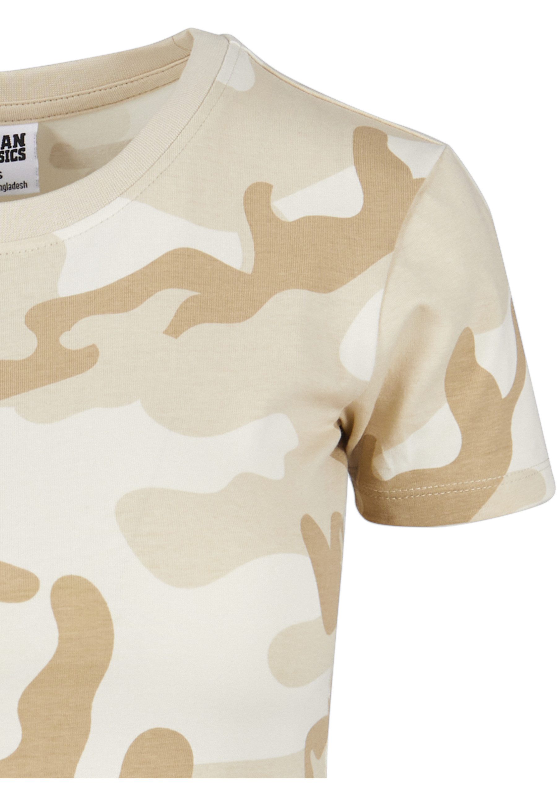 URBAN CLASSICS T-Shirt Urban Classics Damen Ladies Cropped Camo Tee (1-tlg)