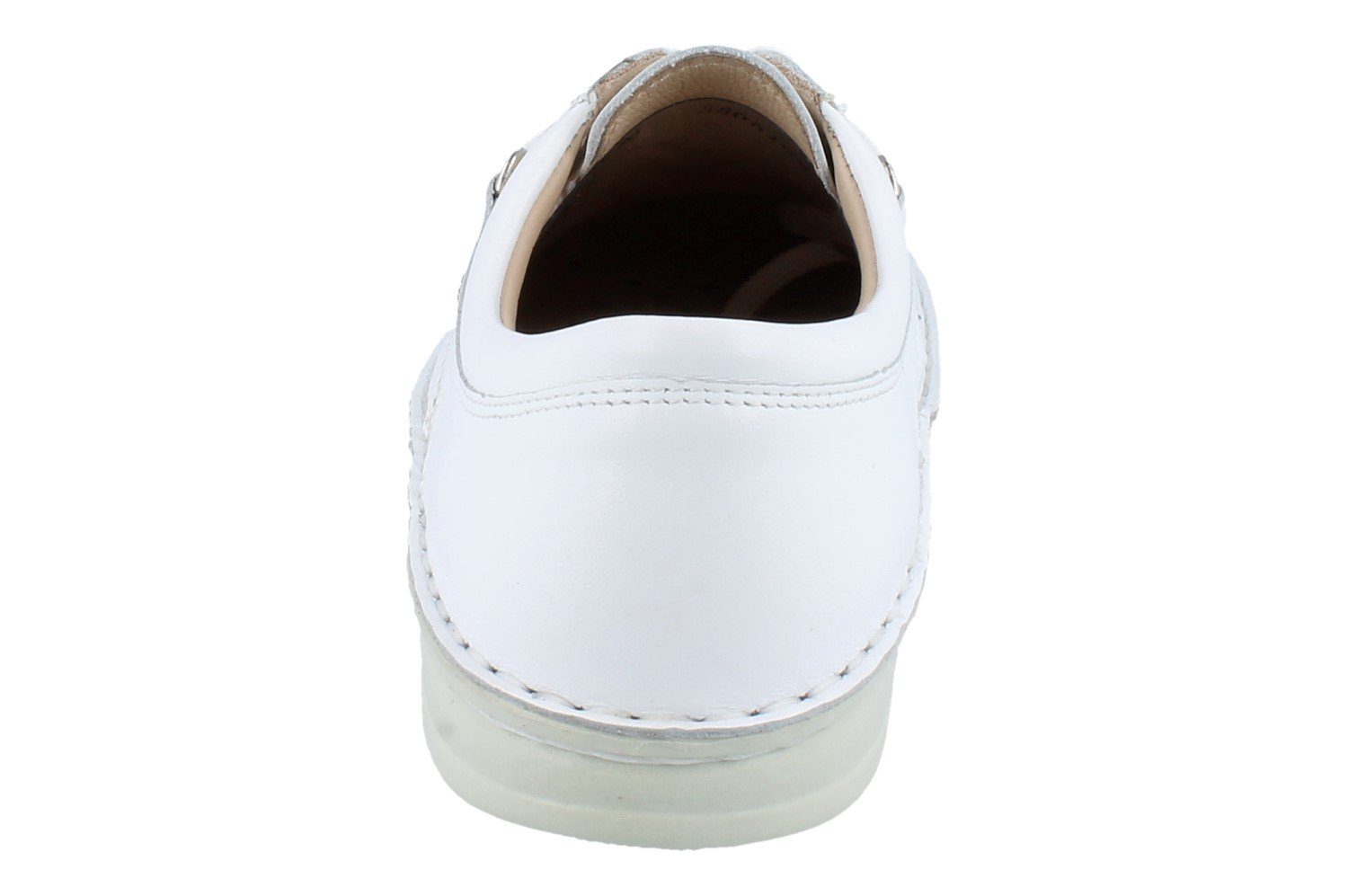 Finn Comfort FINN COMFORT Vaasa Damen und Herren Halbschuhe weiss Glattleder - Schnürschuh Wechselfußbett
