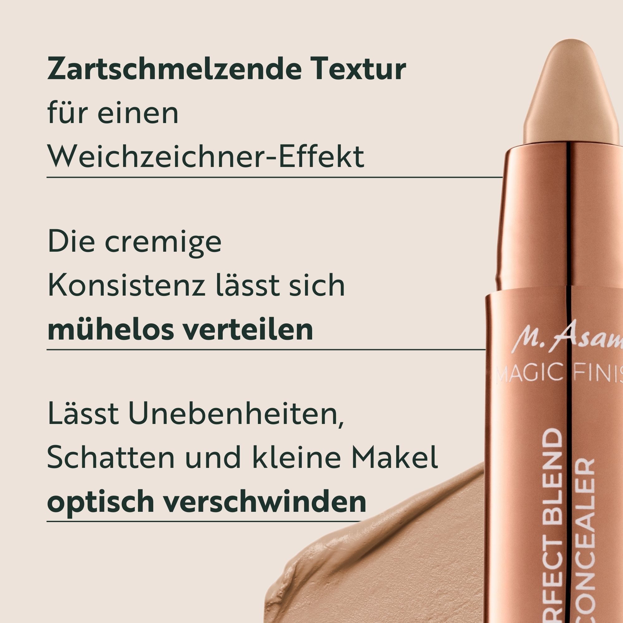 asambeauty Concealer M. Asam MAGIC FINISH Perfect Blend Concealer Nude (3 g)