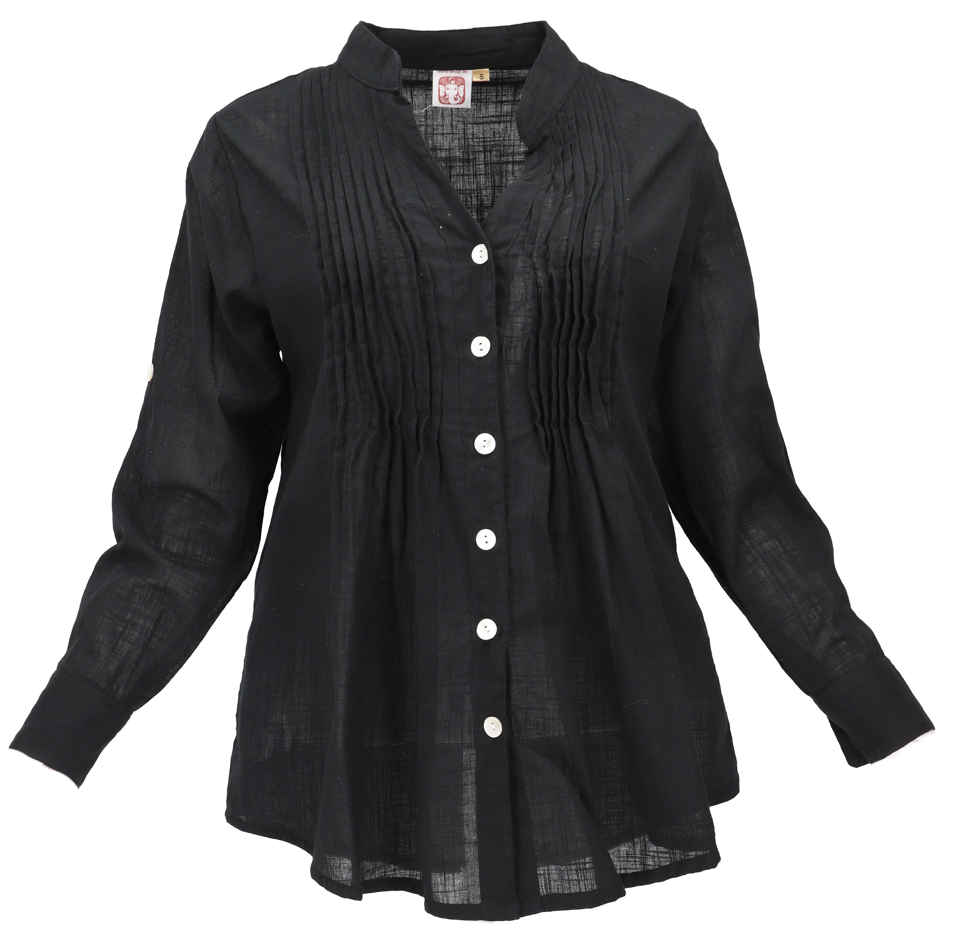 Longbluse Luftige Boho Baumwollbluse, Oversize Hemdbluse,..