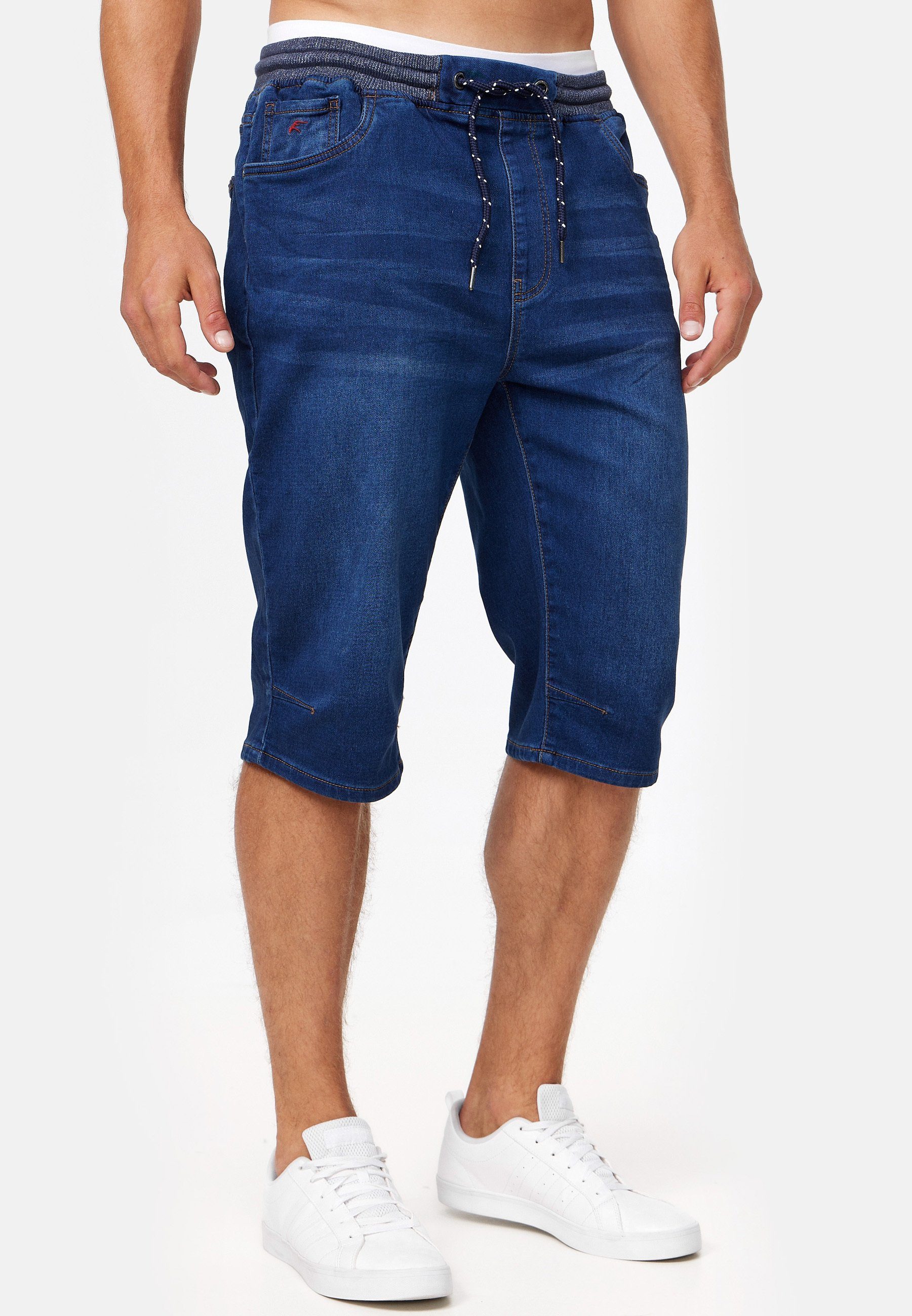 Indicode Jeansshorts Herren Vasile Jeans Shorts Herrenshorts im Used-Look m günstig online kaufen